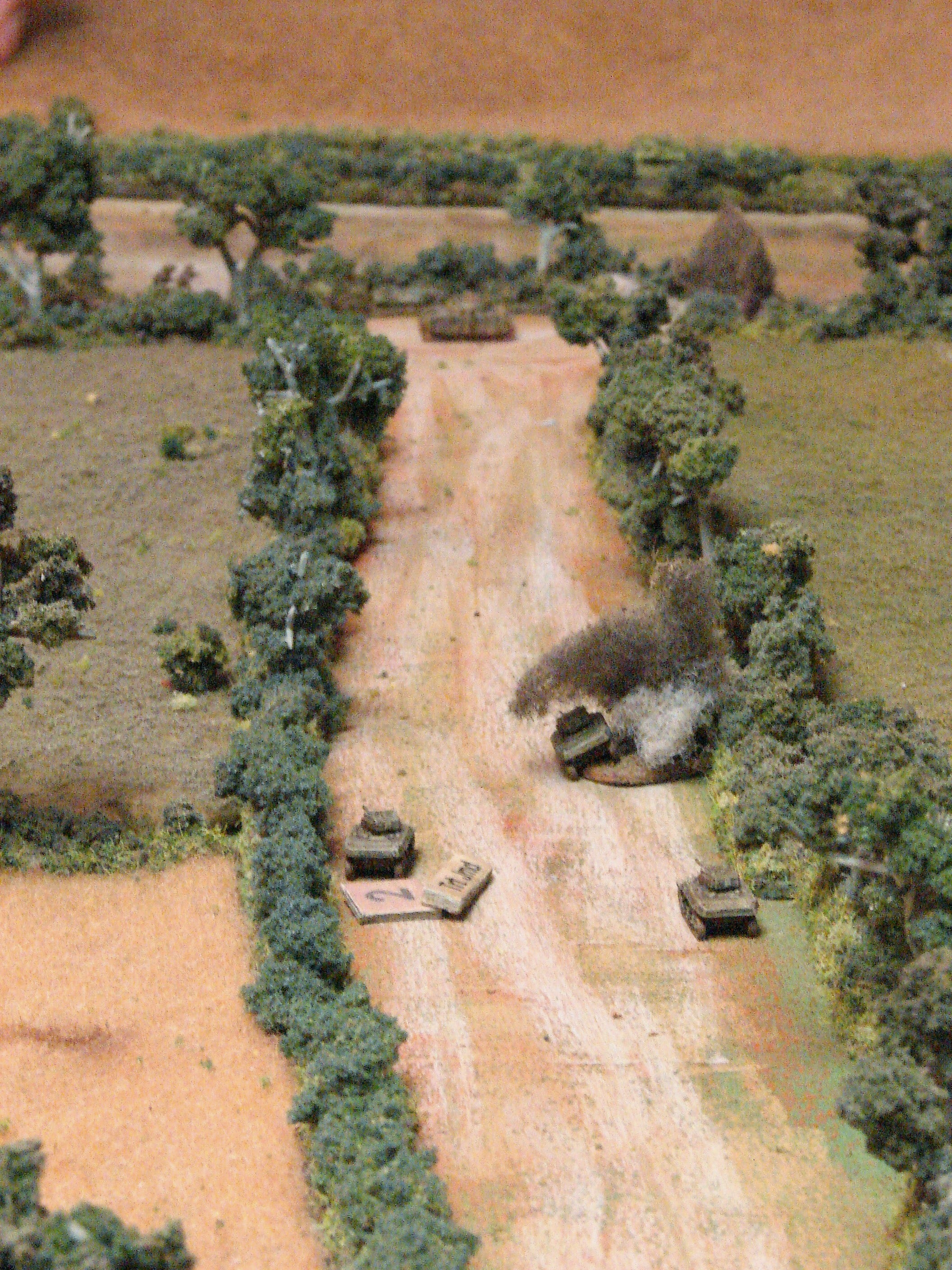 Just another view of the AT exchange The British managed to flub all their shots on the tanks in this game.