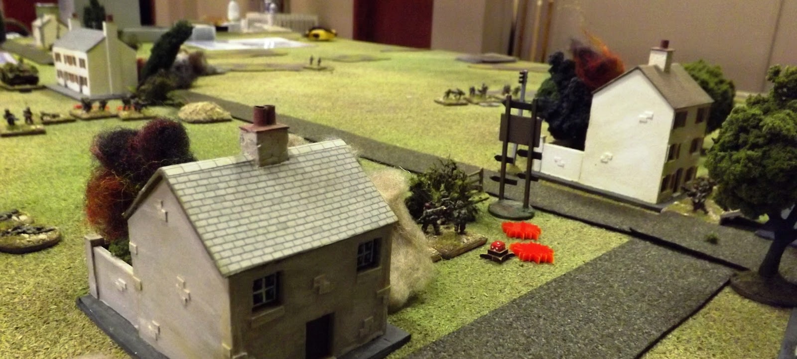 The final moments as the survivors of 11th Para are forced back from the road junction to join their comrades further back on the perimeter