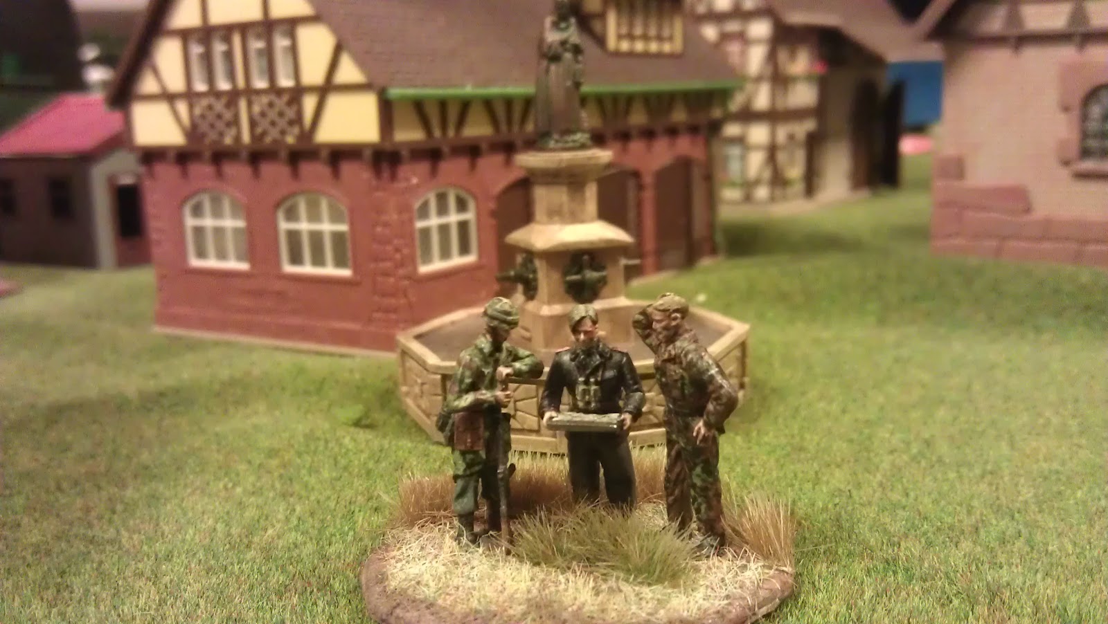 The three commanders trying to sort out the mess.