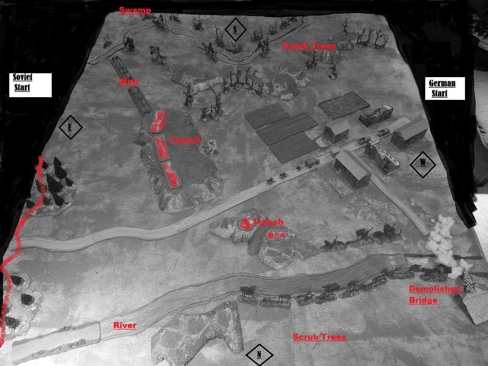 Annotated Pre-battle Briefing Map