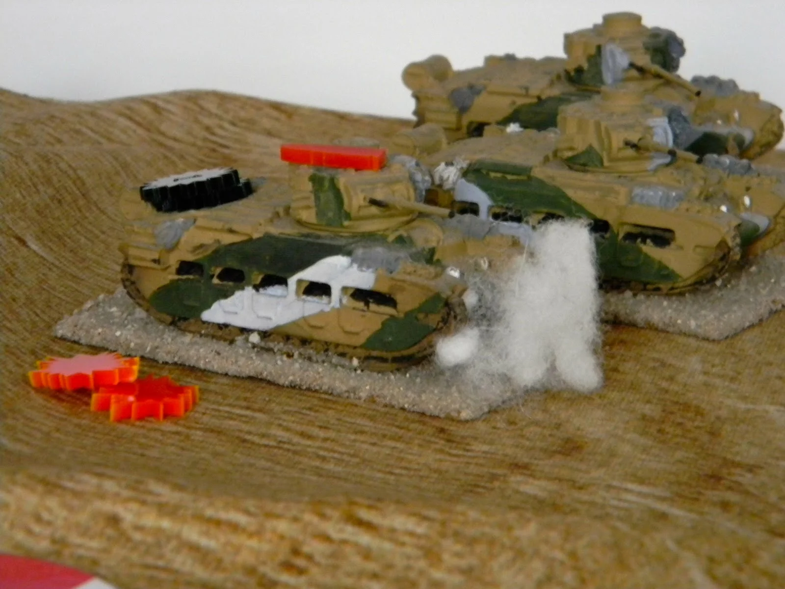   Nevertheless, the Italian gunners have a go and cause some damage  