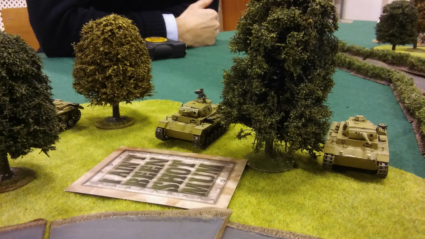 The panzer iiis crash into the wood