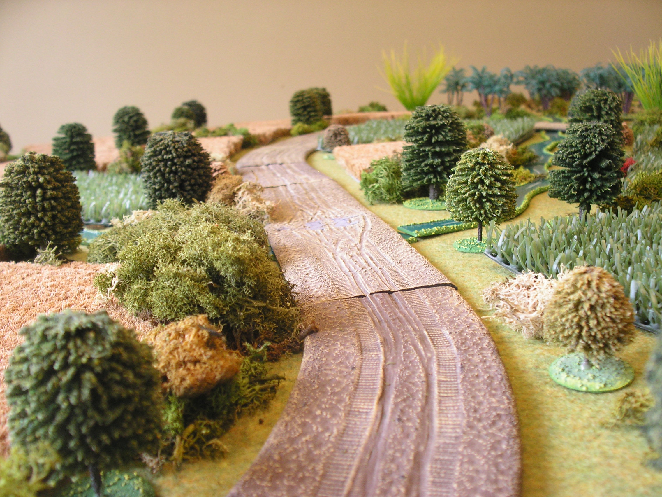 the road just around the first bend