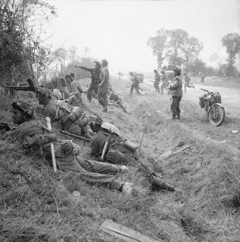 1st Welsh Guards - pictured during the earlier Goodwood operation in July 1944