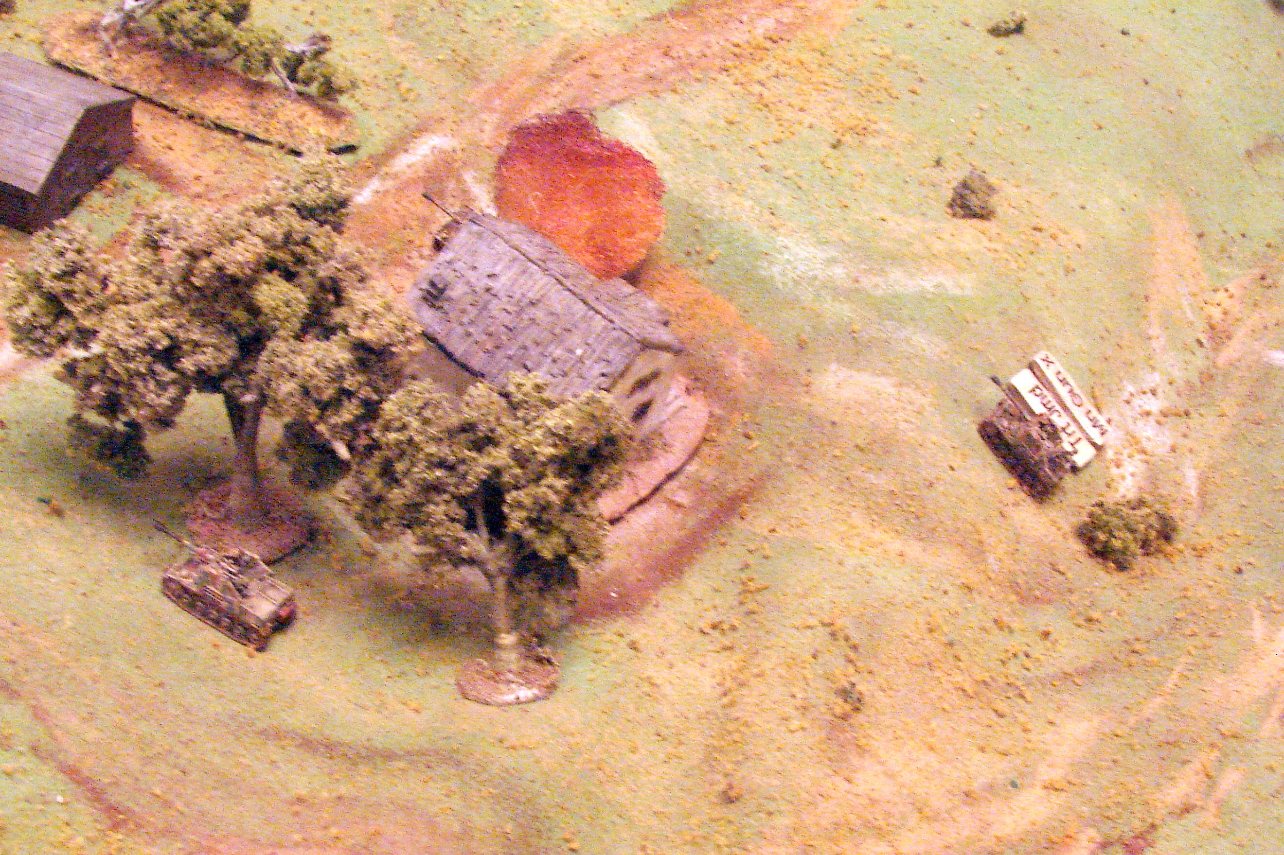 One Marder left After taking a couple of hits on the fighting compartment the second Marder pulls back down the hill leaving one SP to carry on the fight.