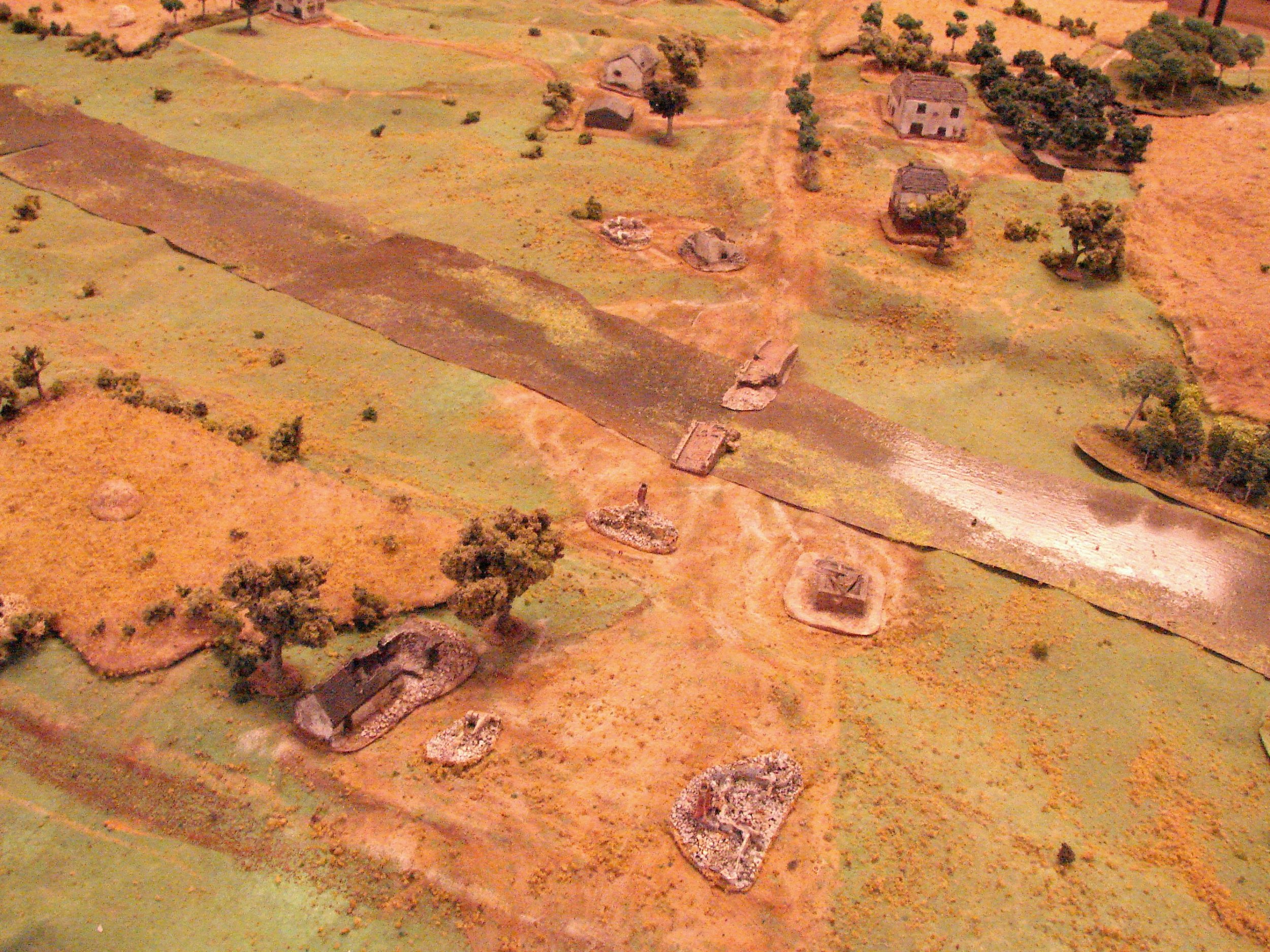 Soviet deployment area The Russians enter on this road with a pair of BA64s to begin