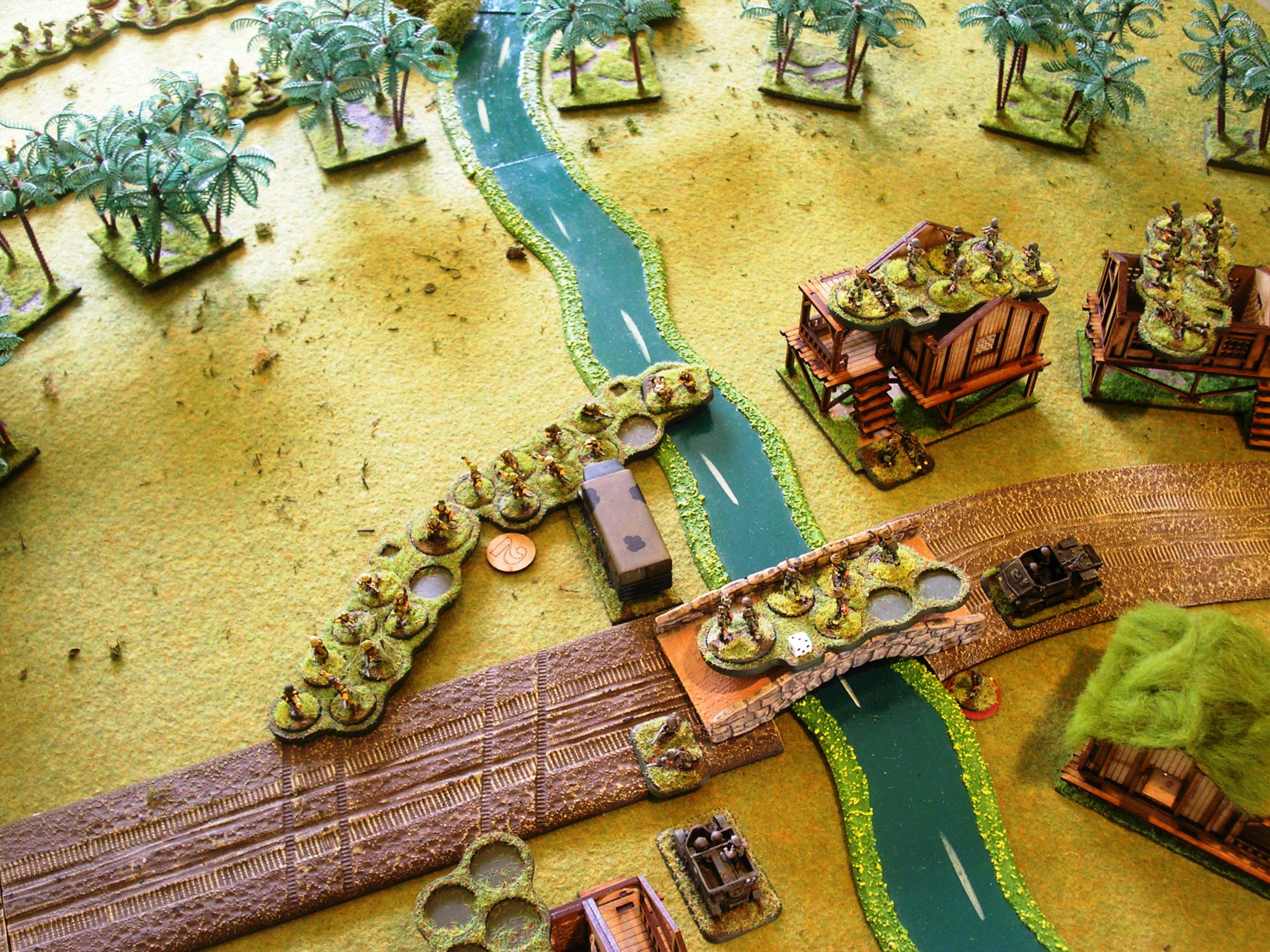 japs close in on the bridge