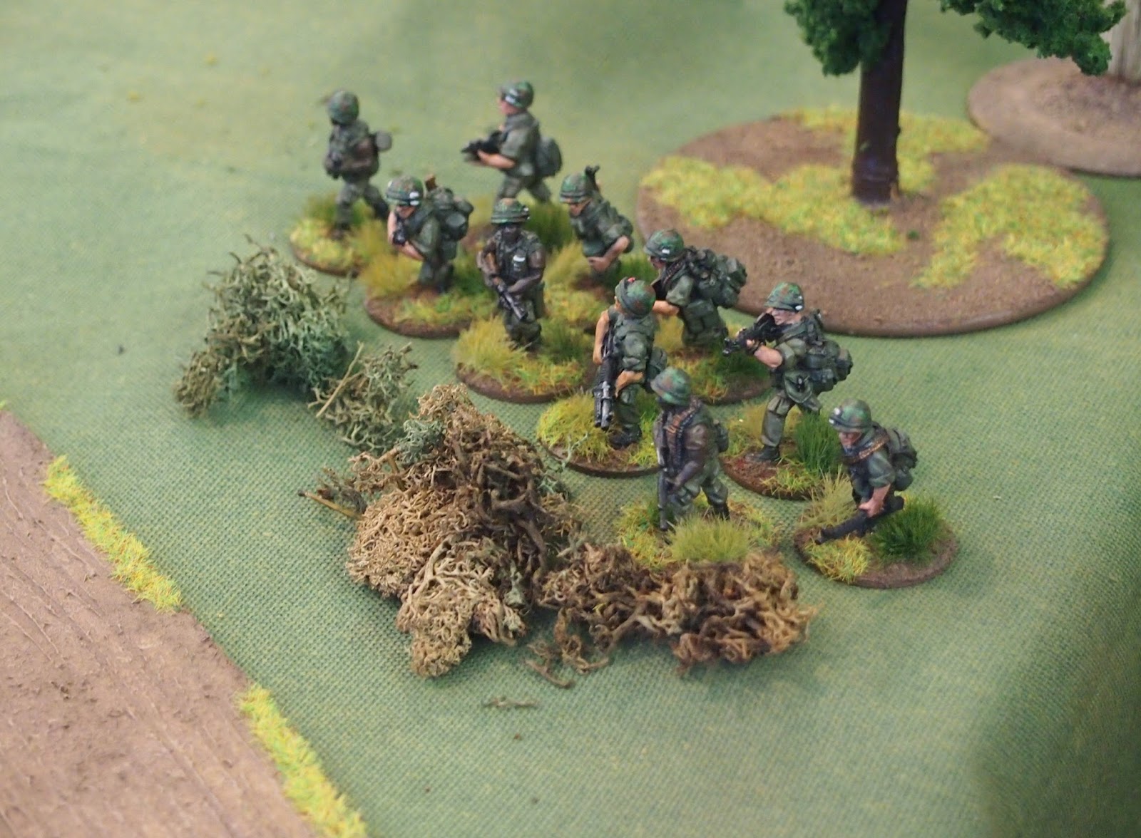 US 2nd platoon section three finally arrived and set up a defensive line