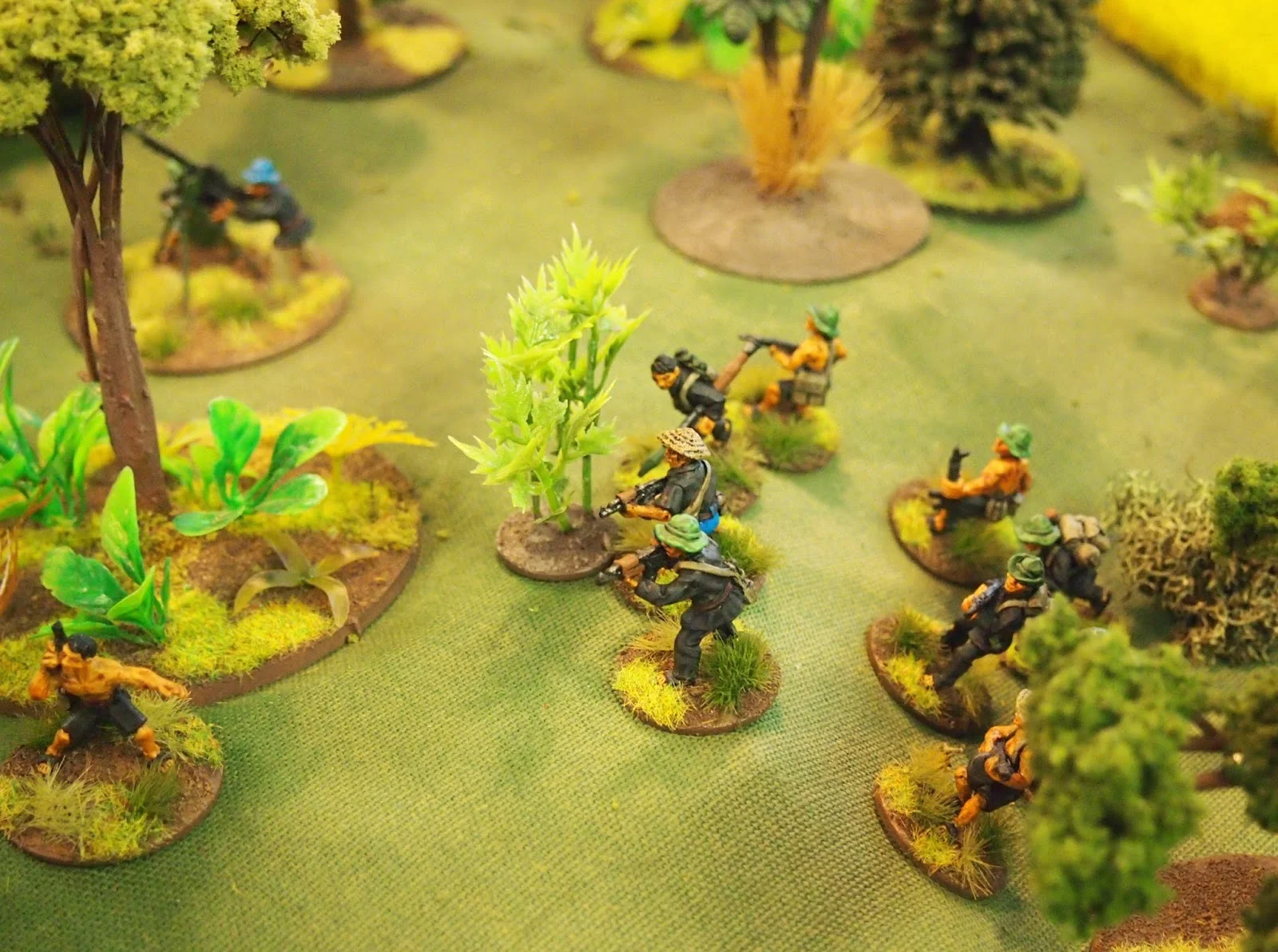 I allowed a destroyed VC section to come back on as reinforcements from the tunnel complex
