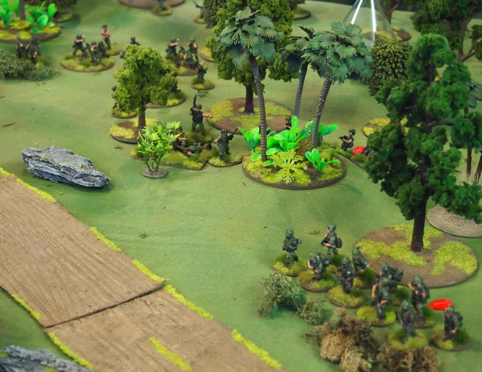 The reformed left flank protecting the Mortar position and HQ