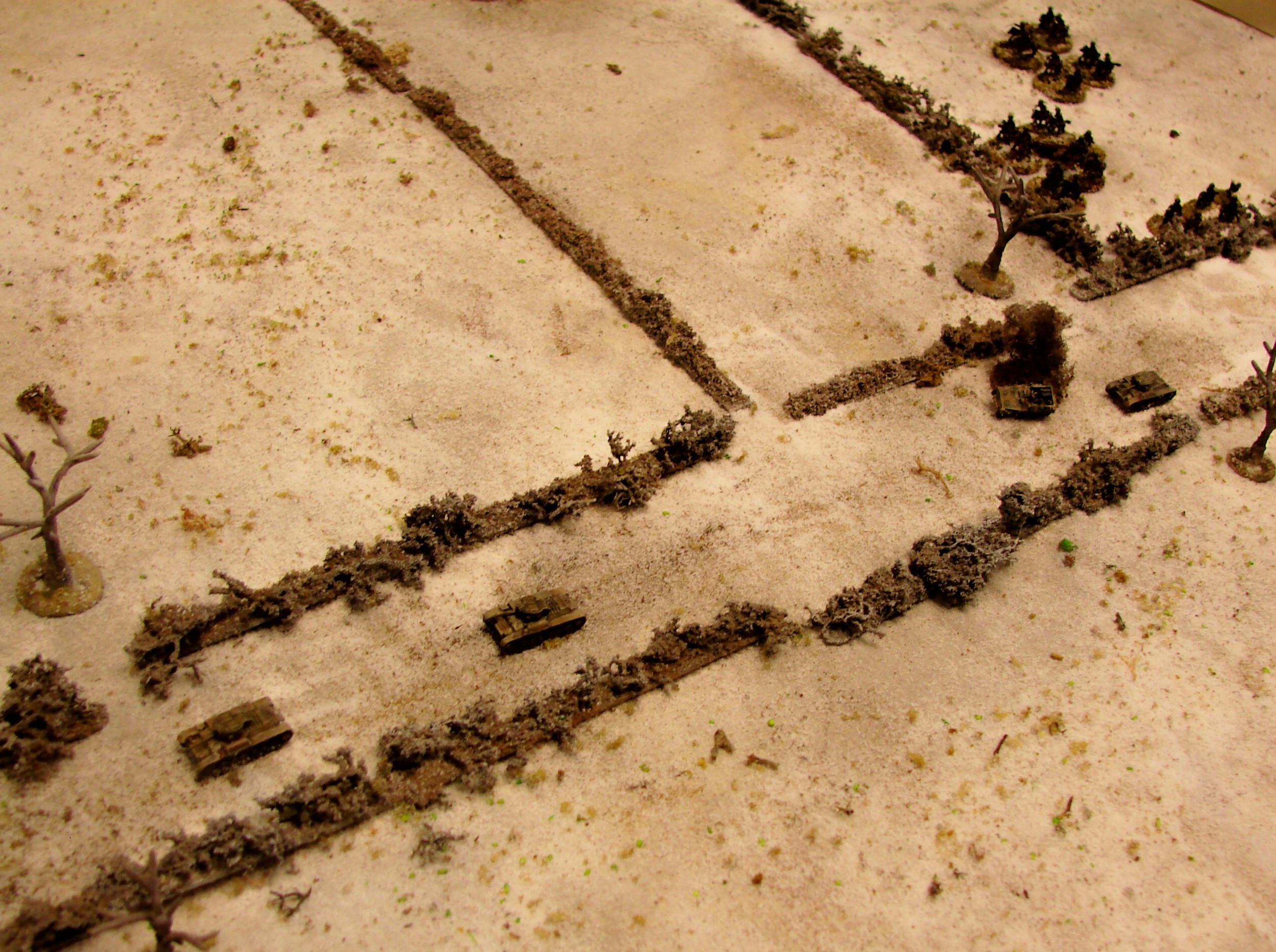 Chase continues The cavalry mounts back up and the MKVIIIs open fire on the retreating Germans.