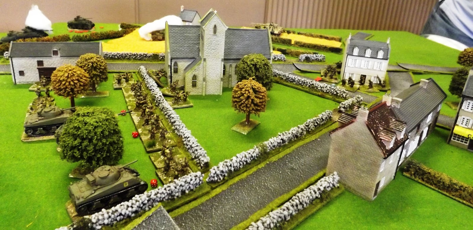 The Canadian attack is relentless with their infantry holding the centre of the village and their armour in support