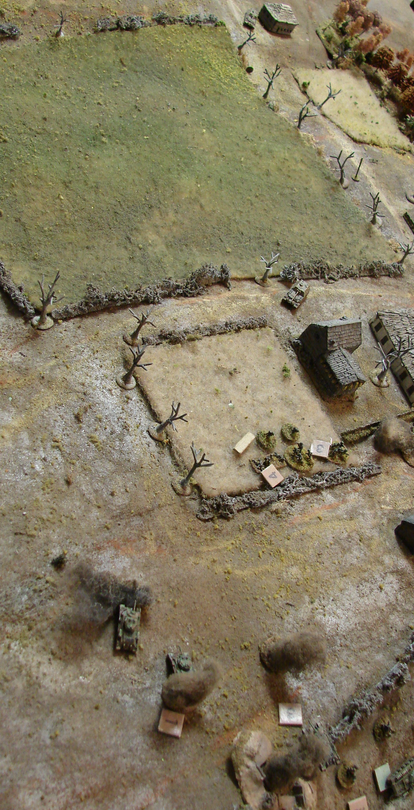 Overview of the kill zone Not much chance of running any armor through this area.