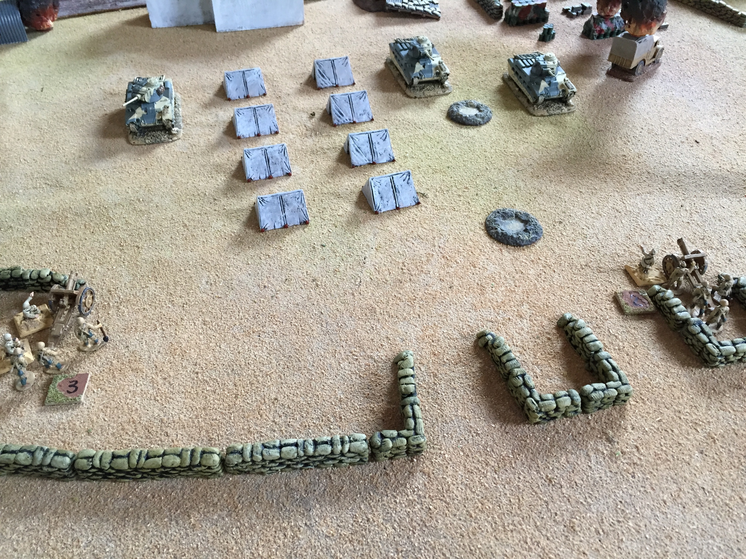 Italian artillery. With the courage of despair.