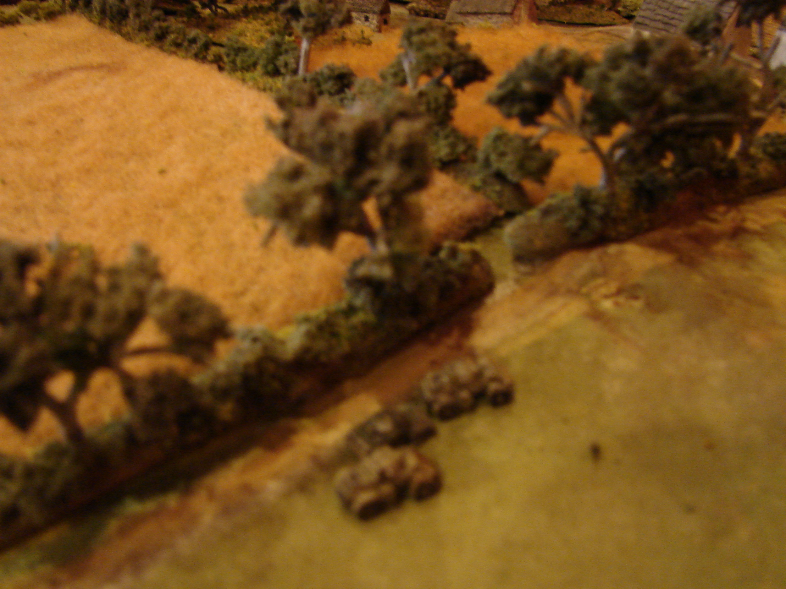 Humbers advance Brian moves the remnants of 8 Troop back to the village after running off the 234/1s