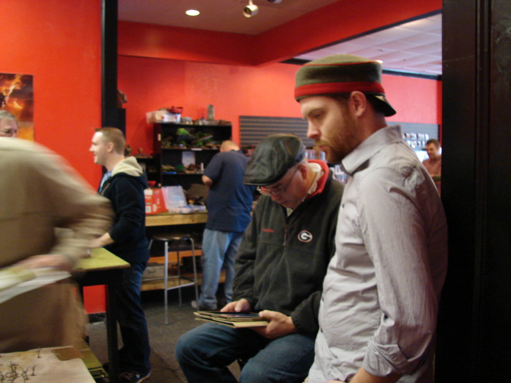 Barclay and Adam The suave and sophisticated owner of Gigabites, David, is in the background.