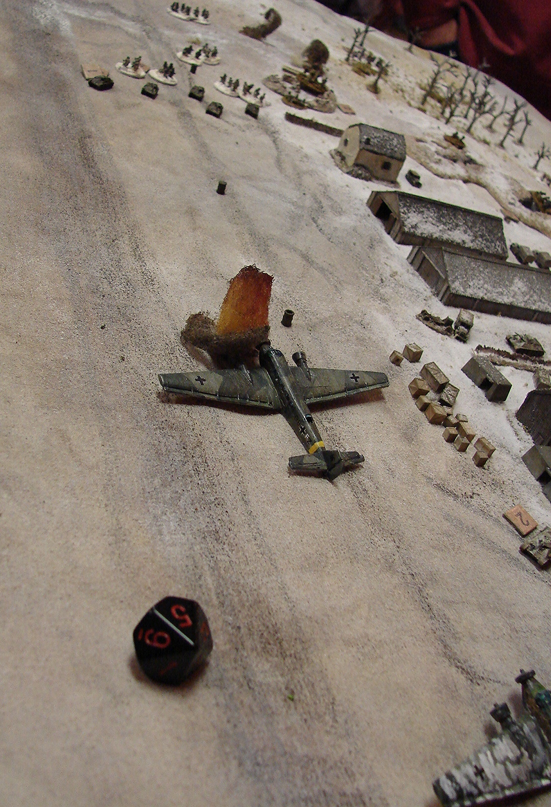 Grounded This flight is cancelled. T70s knock out lead Junkers. Their infantry has dismounted also. Some are heading over to close assault the 88 position