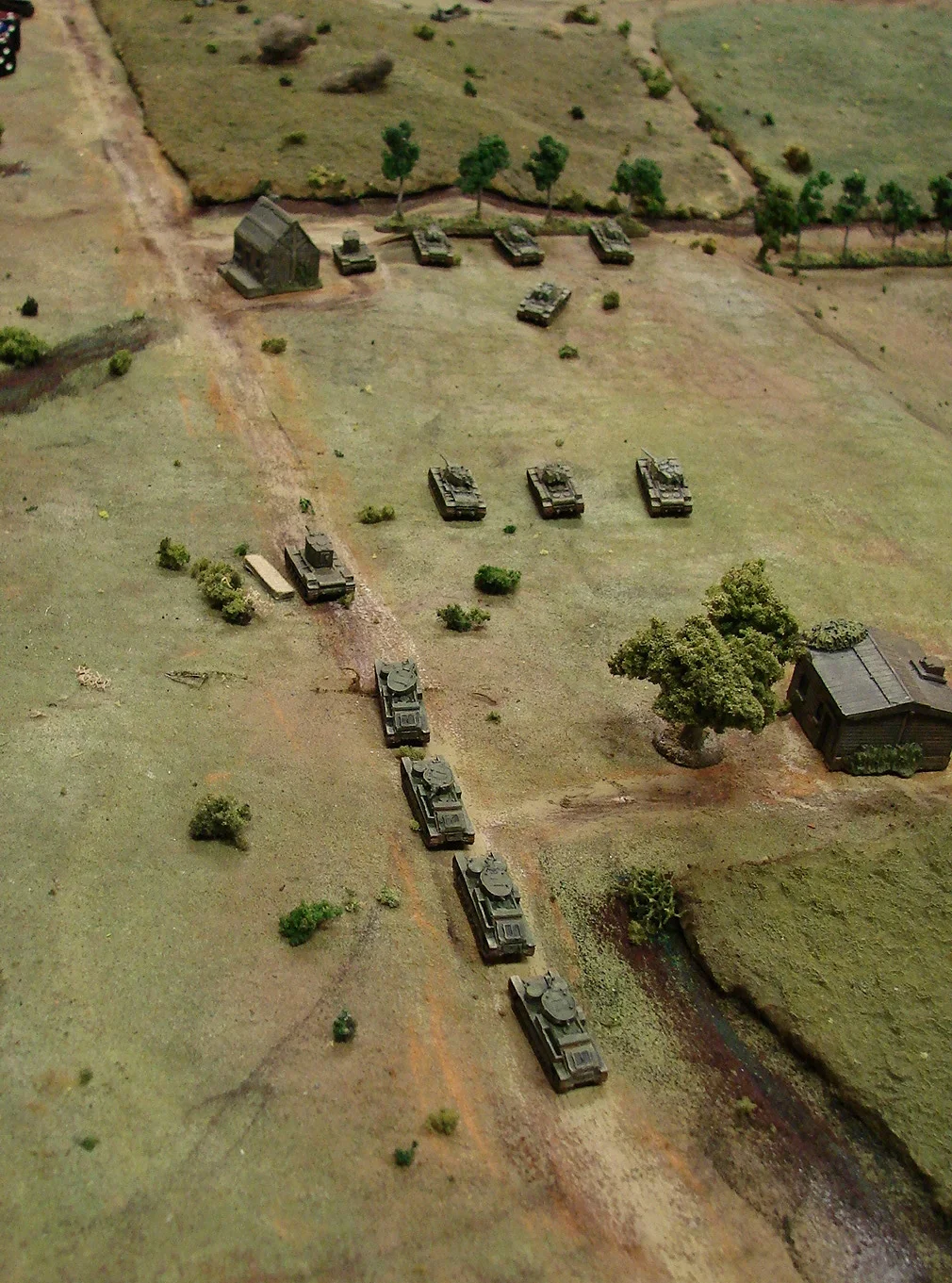 Lots of big tanks here. it would be a great time for some Stukas to swoop down...but alas, they are busy far to the east.