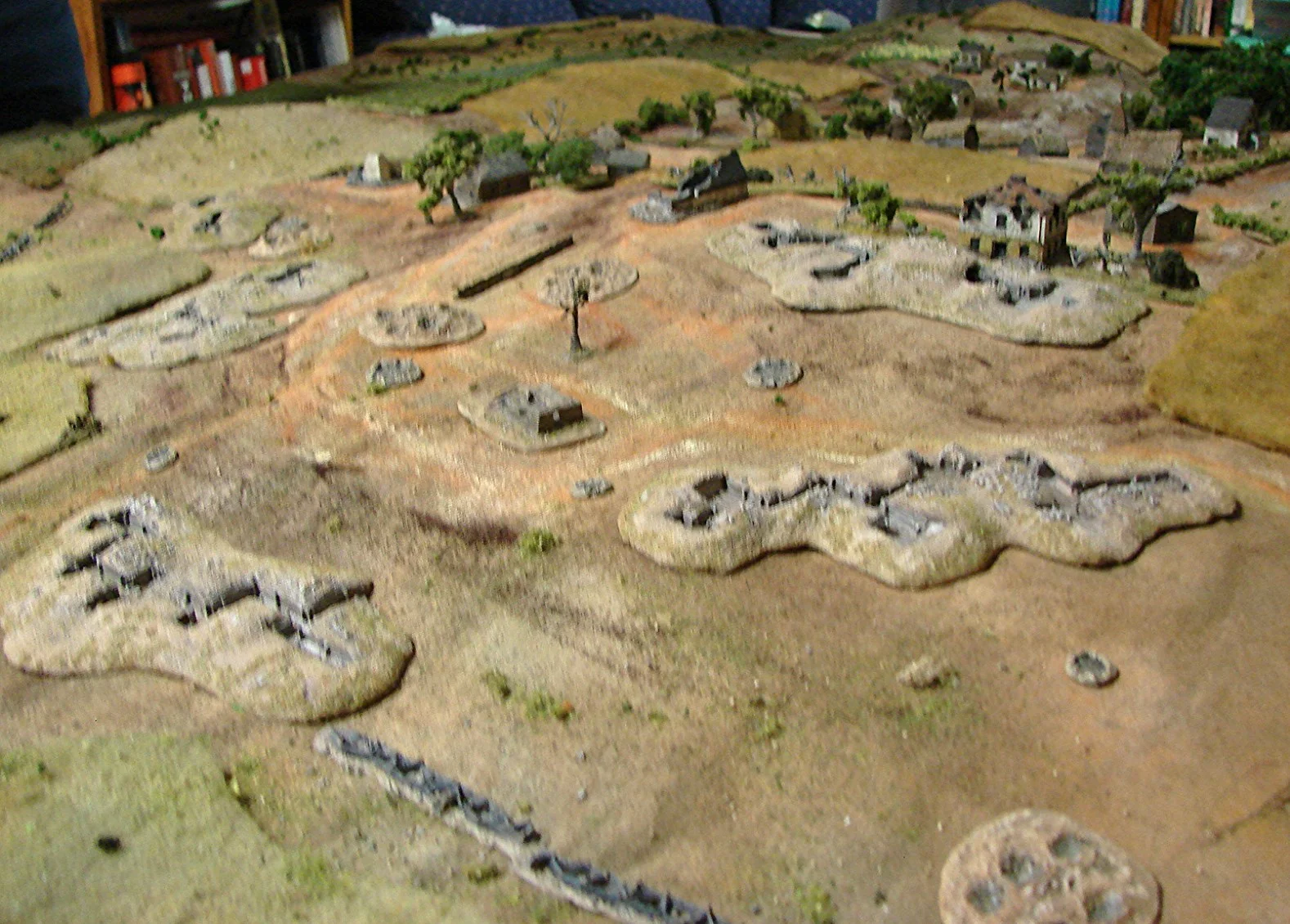 Overrun Soviet Positions The premise of this scenario was that the Russians would be counterattacking some recently captured territory. These are those abandoned entrenched positions. I just don't get to use them too often so I came up with an good excuse.