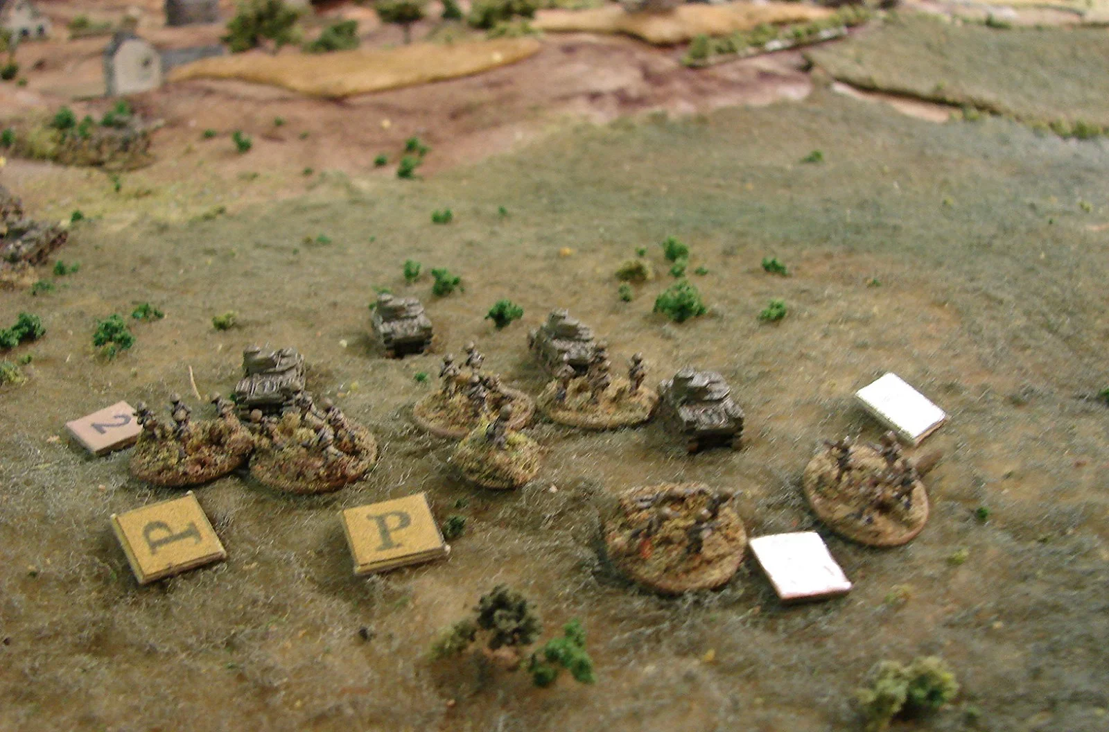 Some shocked troops Unfortunately one of the casualties was a platoon CO. Bad start for the Russians.