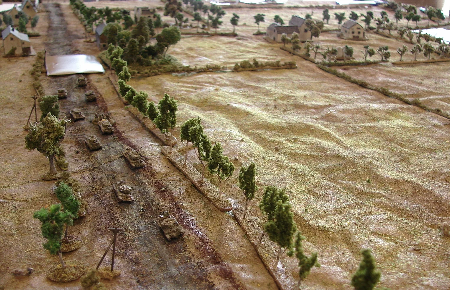Positions when the Guards were spotted You can see some German blinds on the right edge moving in.