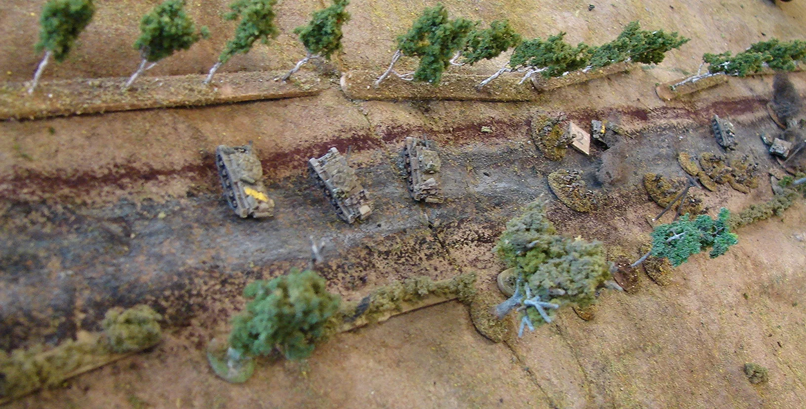 Two more Cromwells hit Miraculously, the sections on them only take one KIA. Plenty of shock though.