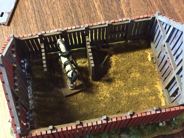 Interior shot of Mr Bowen's barn