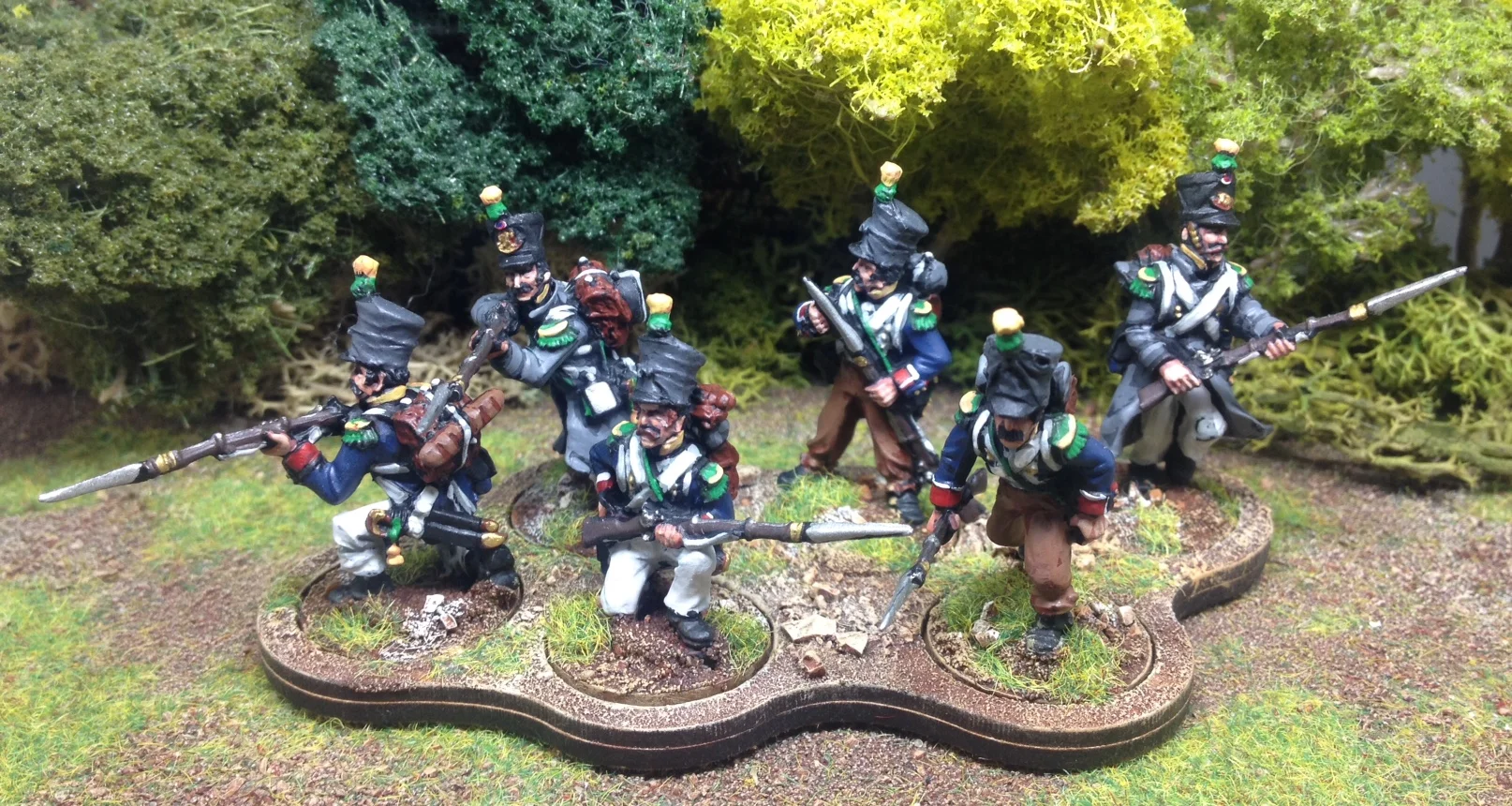 French Napoleonic line infantry: six skirmishers from Warlord Games