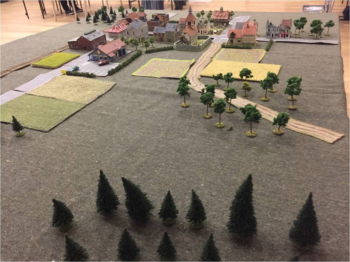 The view from the right of the Soviet start line