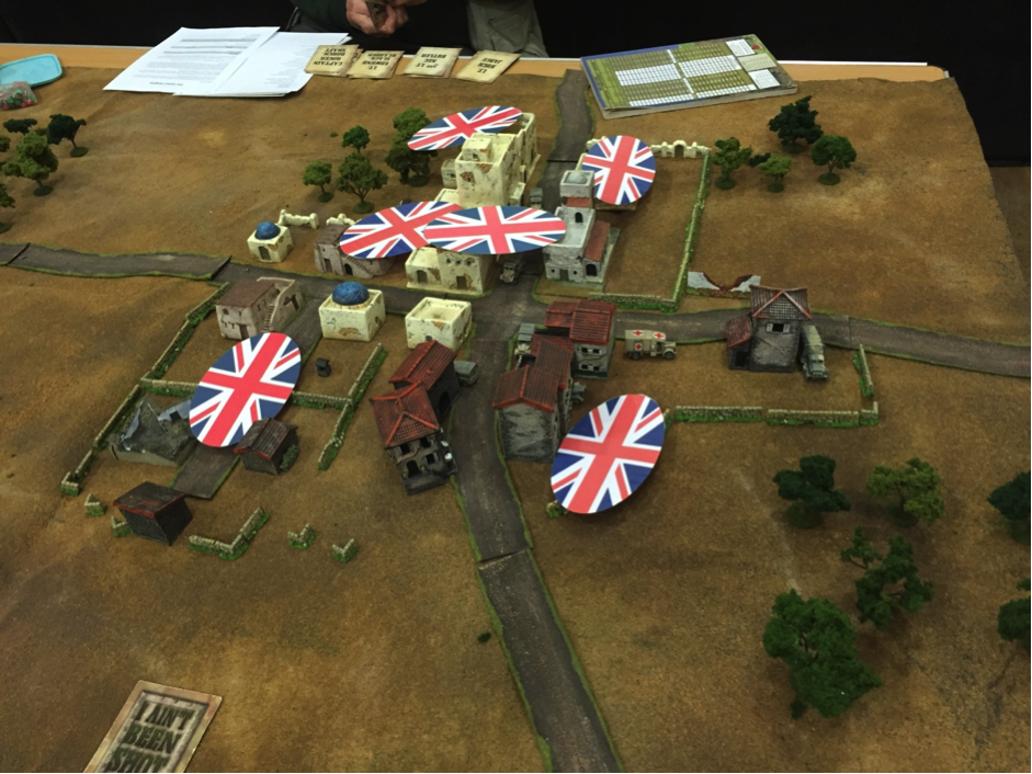 Another view of the british blinds in the town