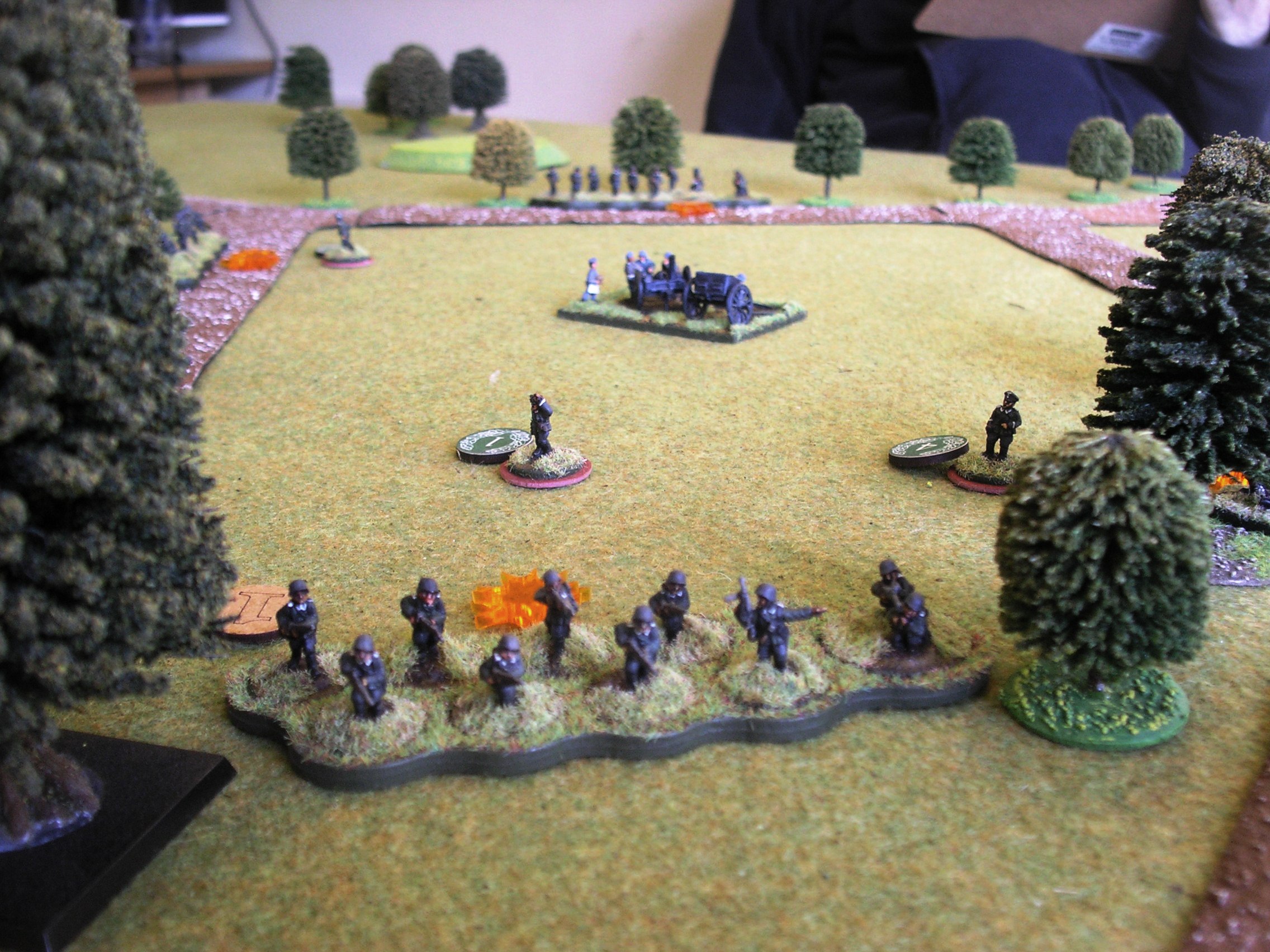 Germans start the game suppressed