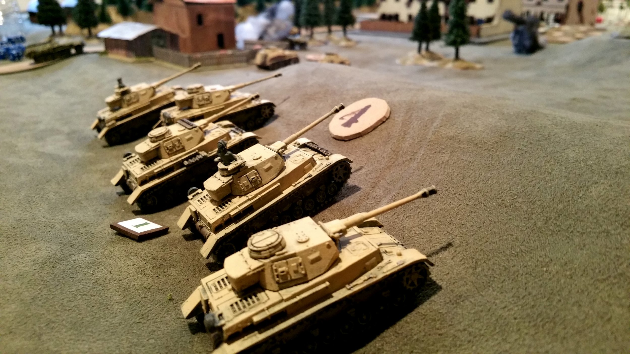 Panzer IVs Shell the AT guns on the Bluff