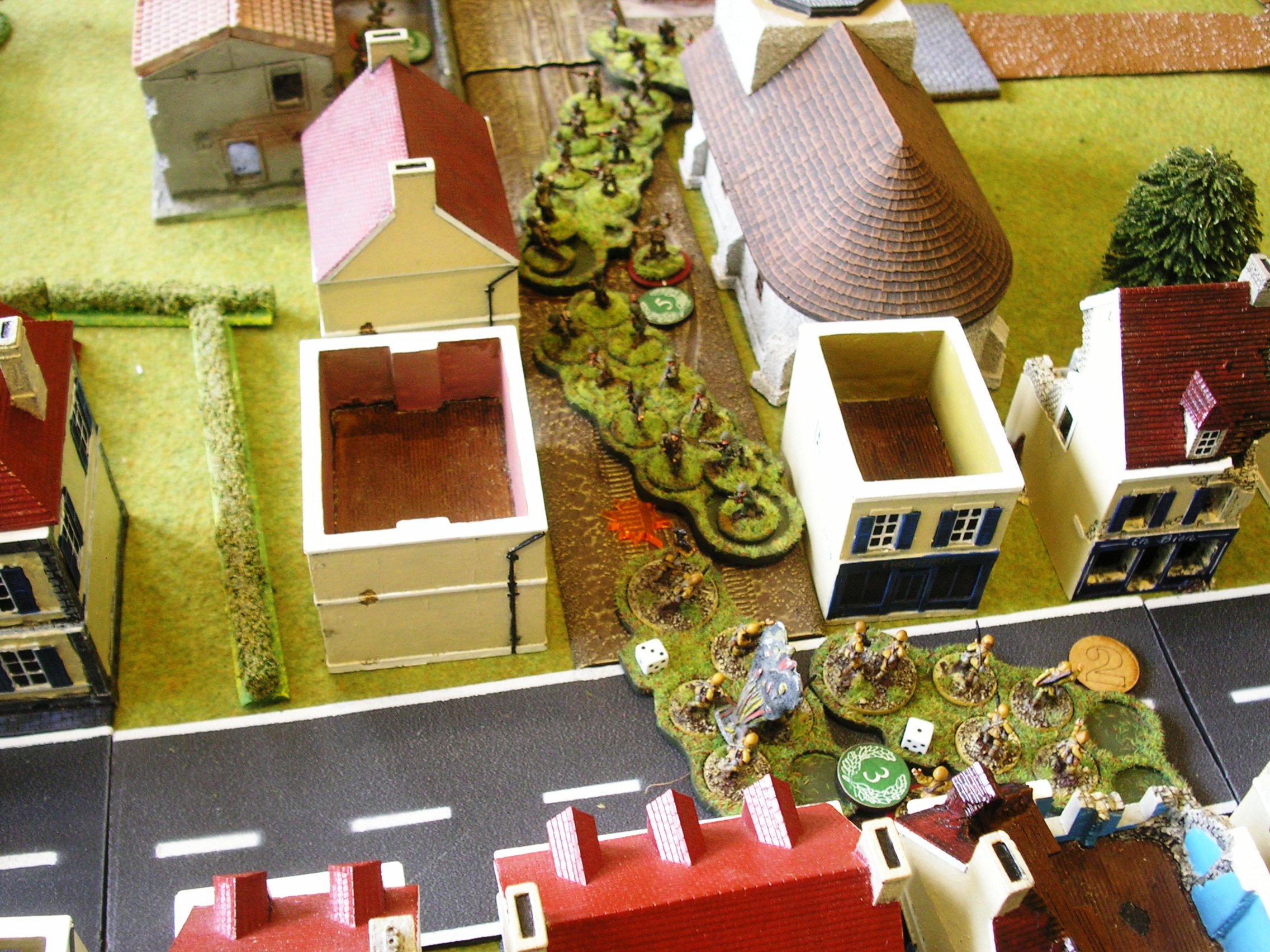 This shot was taken half way through the Italian rout: two squads have already been moved backwards