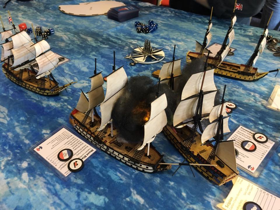 Amazing looking Napoleonic naval game