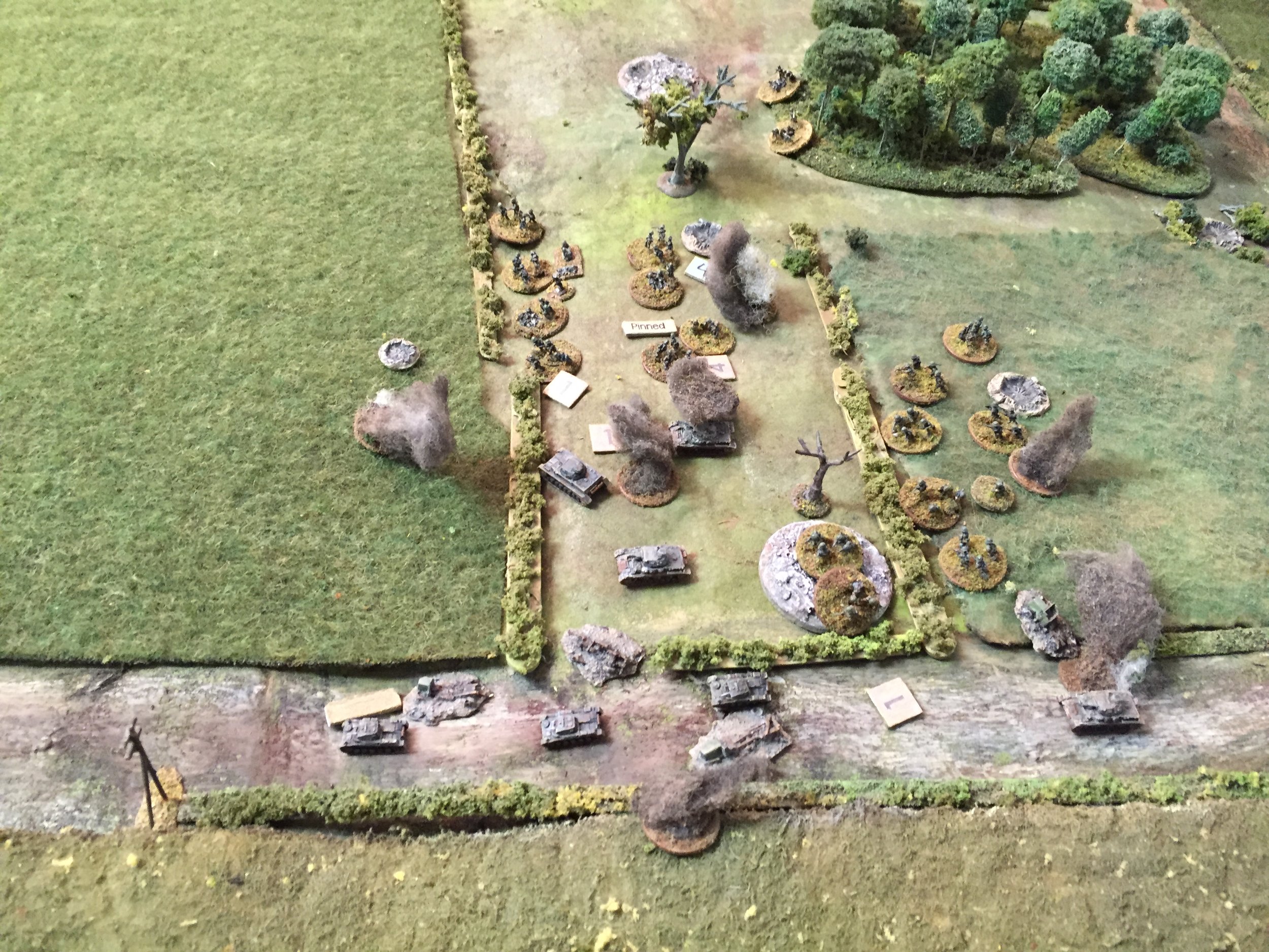 3" Mortars now Falling on the Grenadiers