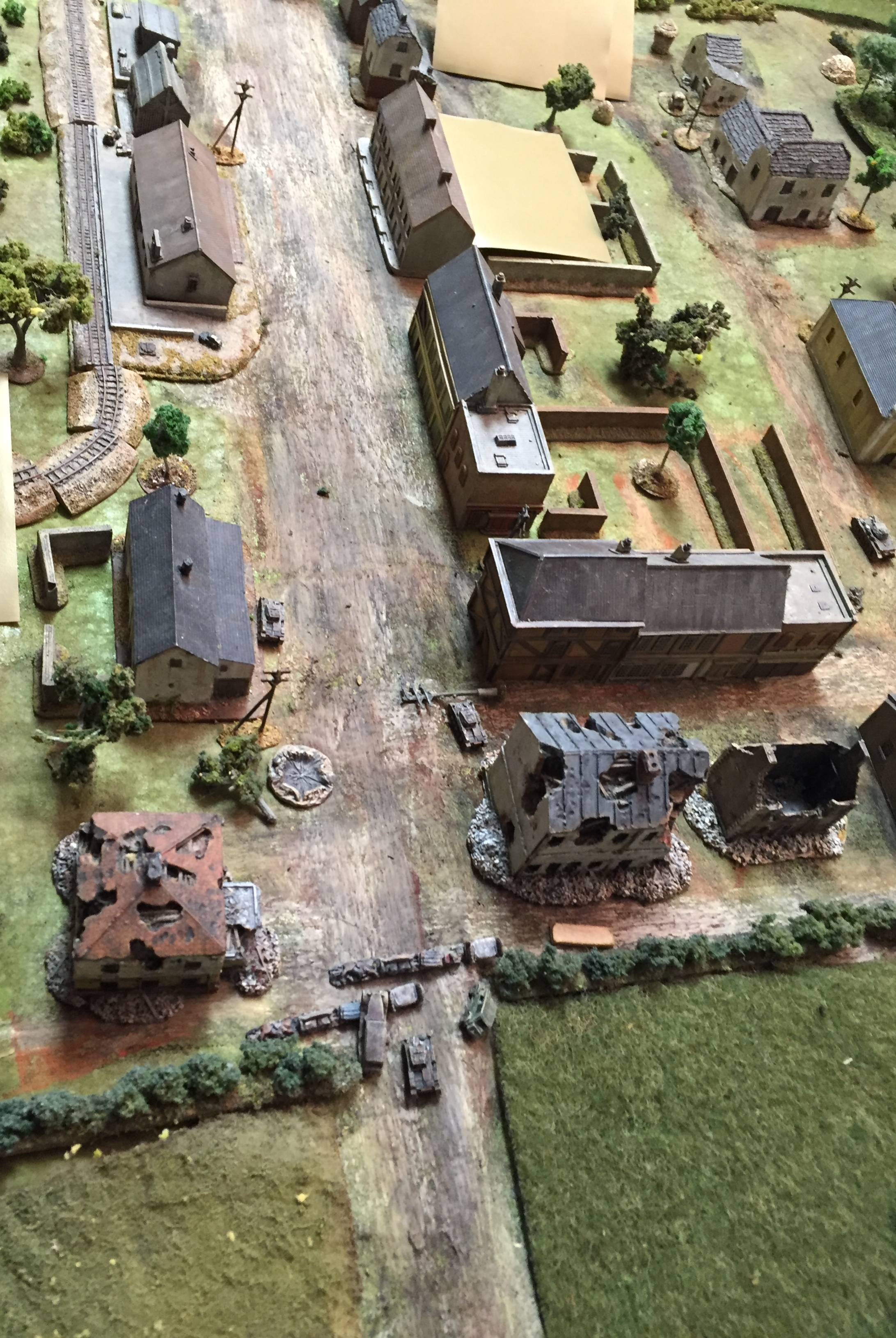 Panzers Break into the Village