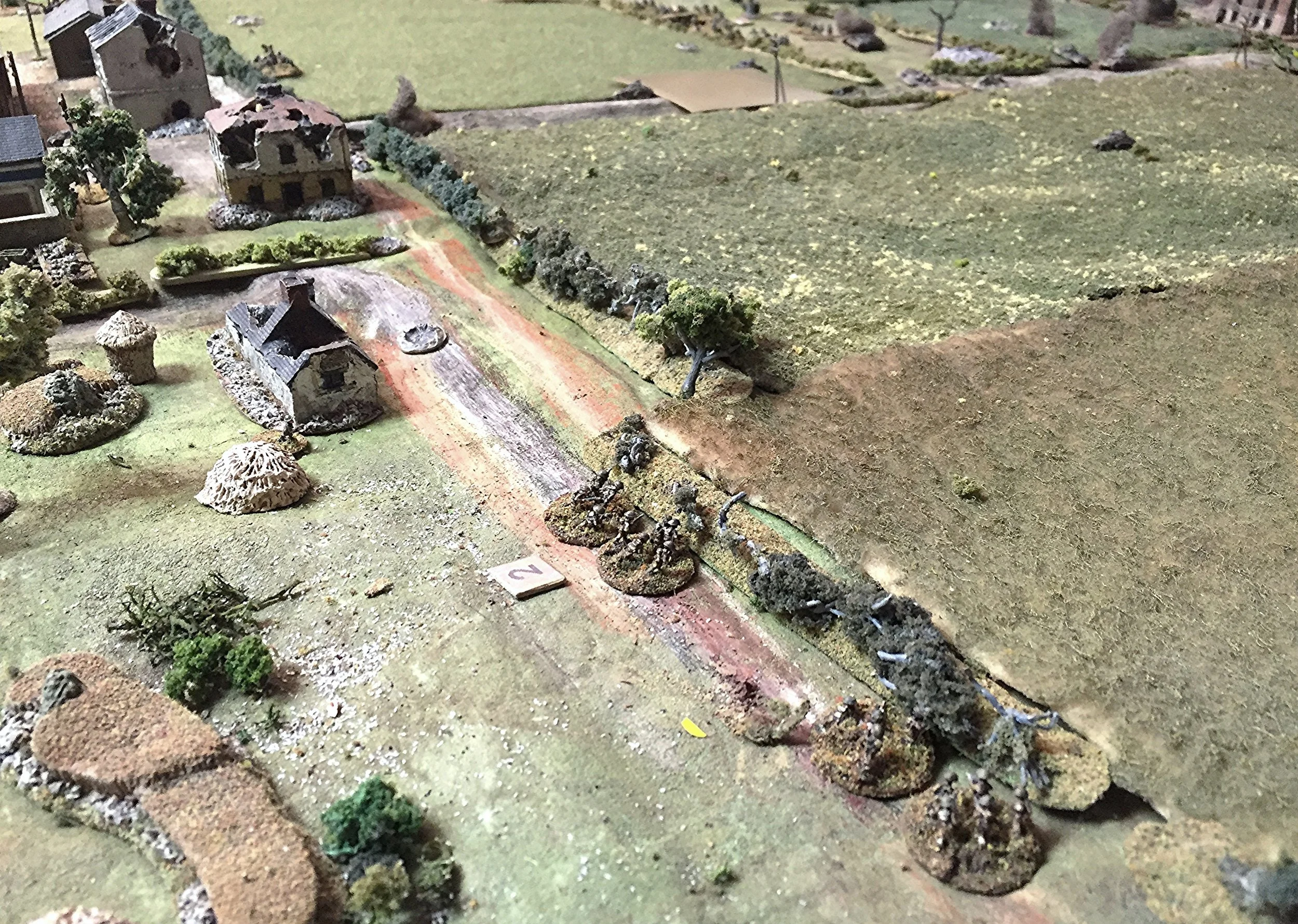 British Right Flank Pulling Back