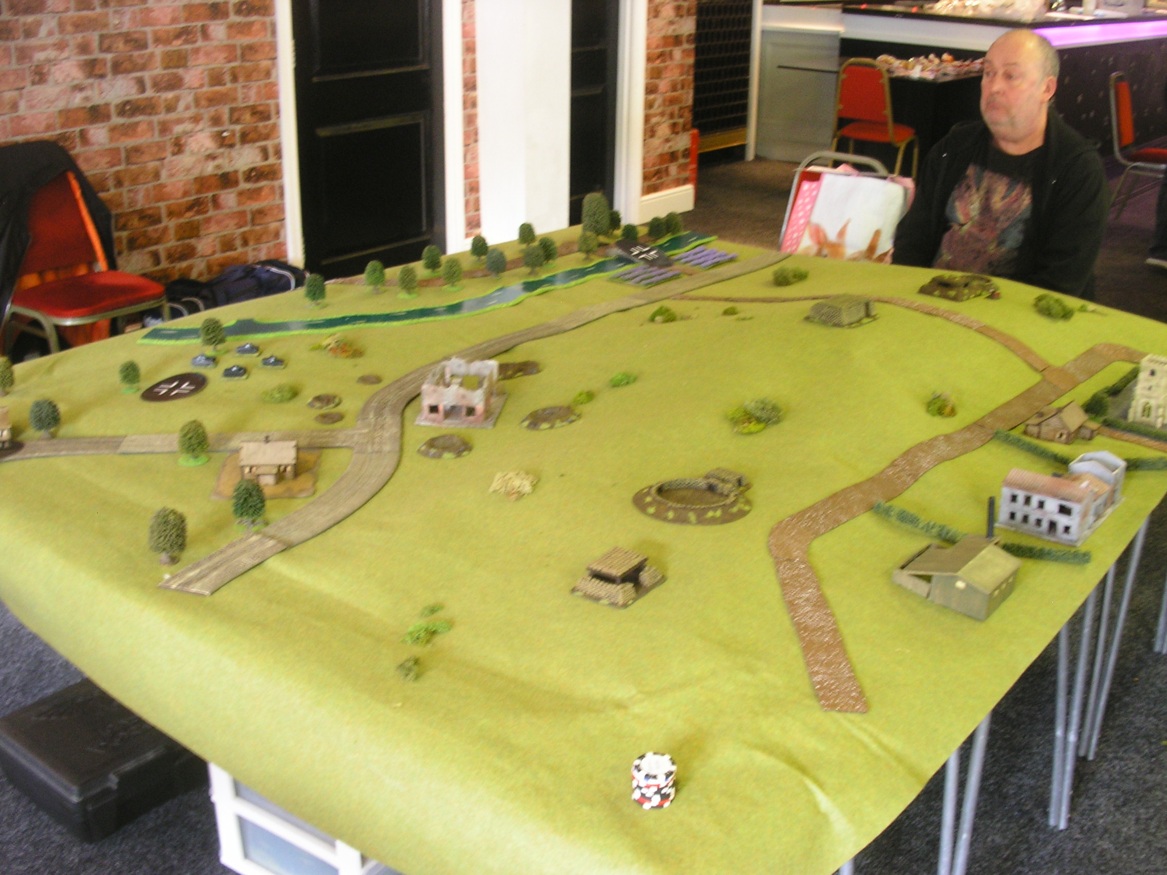 Noddy phlegmatically prepares for the German onslaught