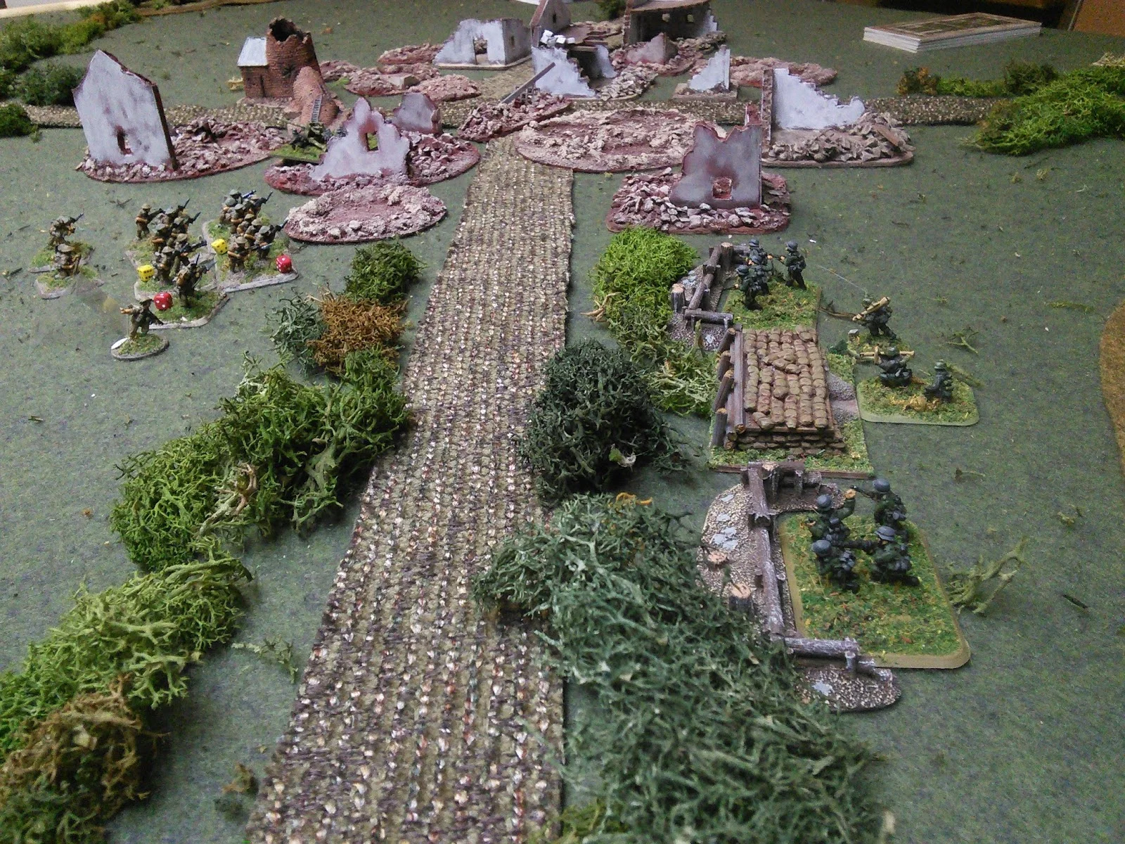 First contact. Germans open up on 3 platoon