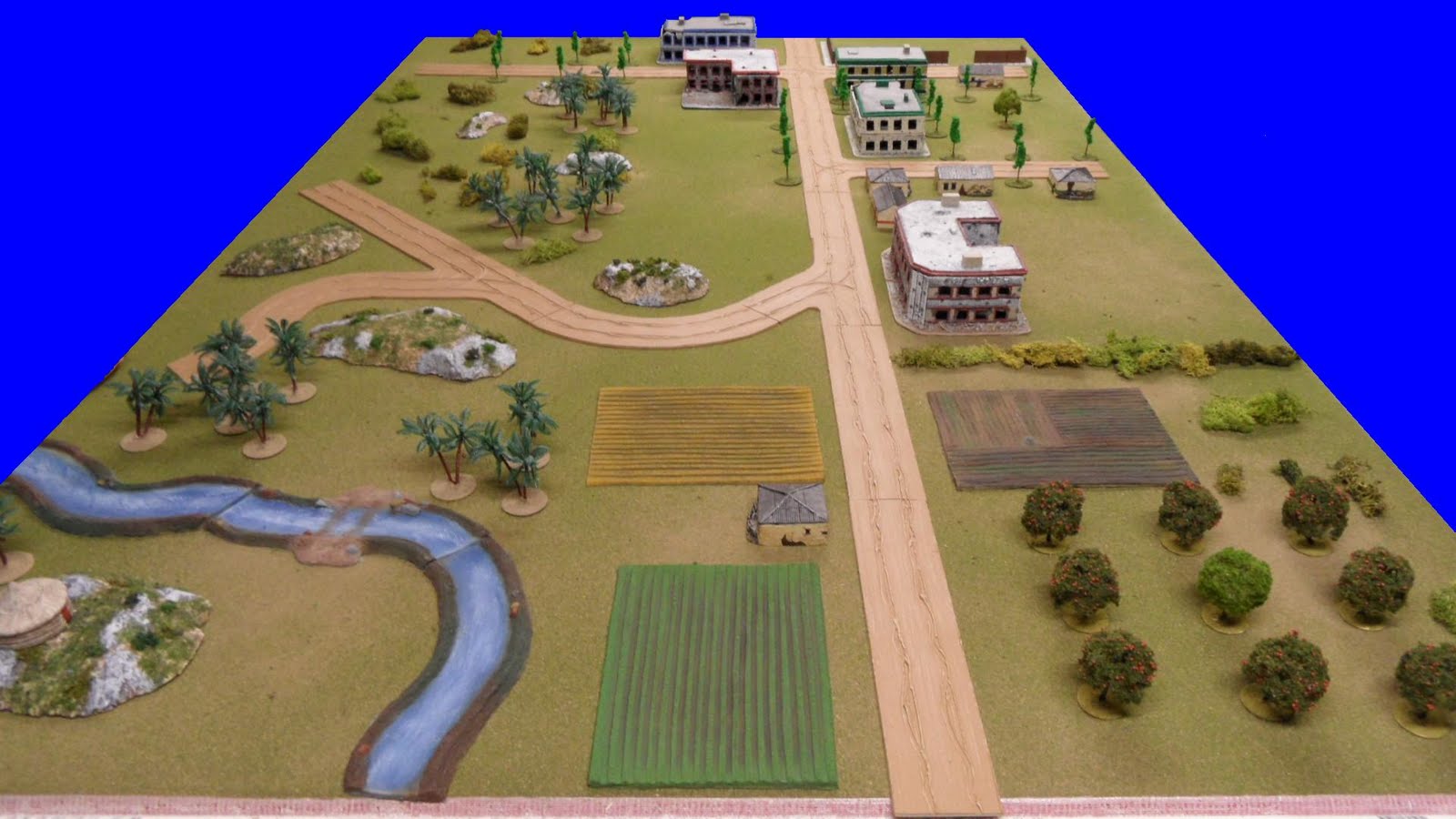 the view from the eastern end of the battlefield