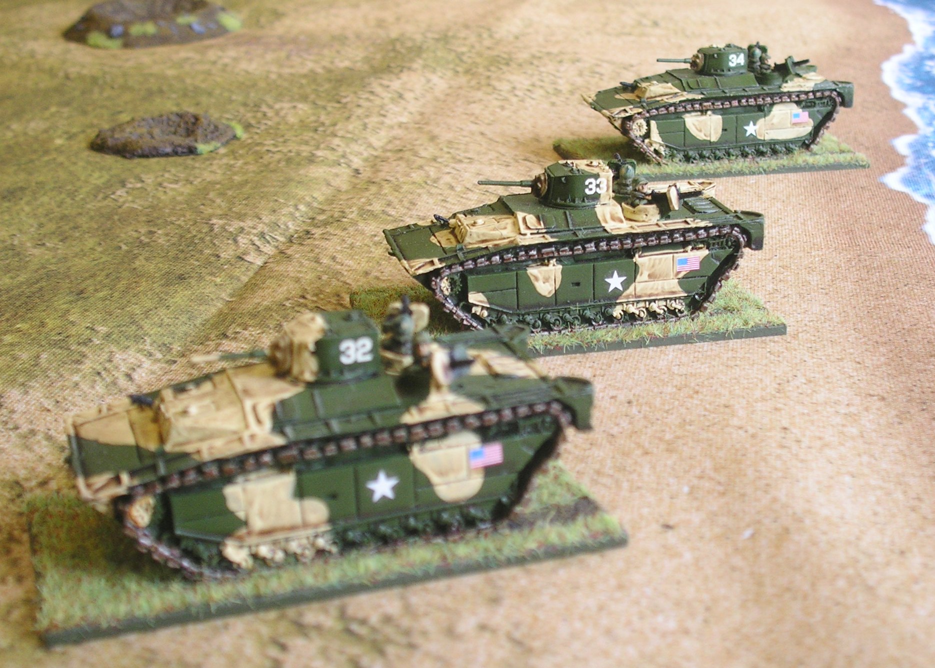 Platoon of three LVT A(1)