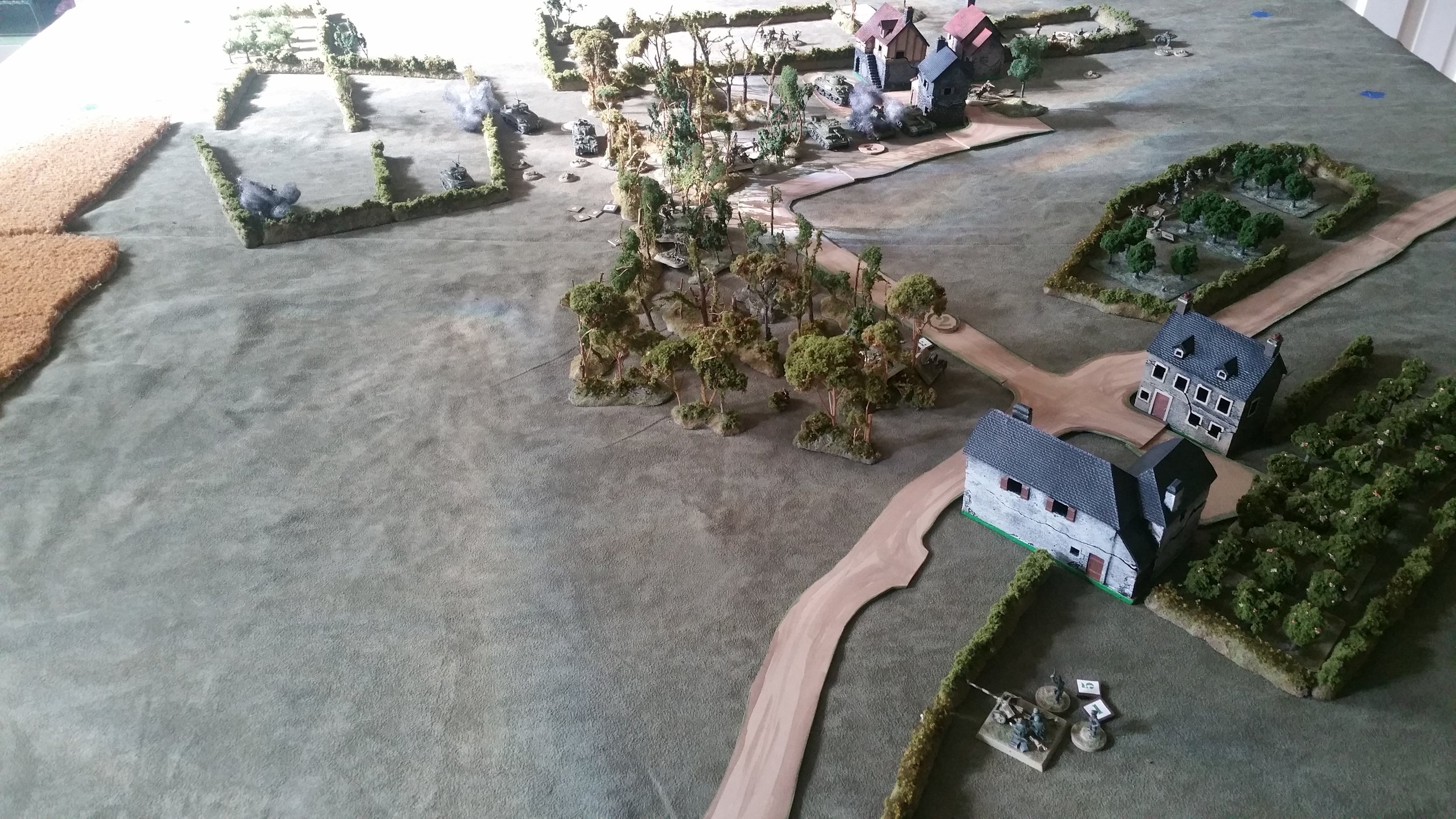 Pak 40 Halts the Shermans