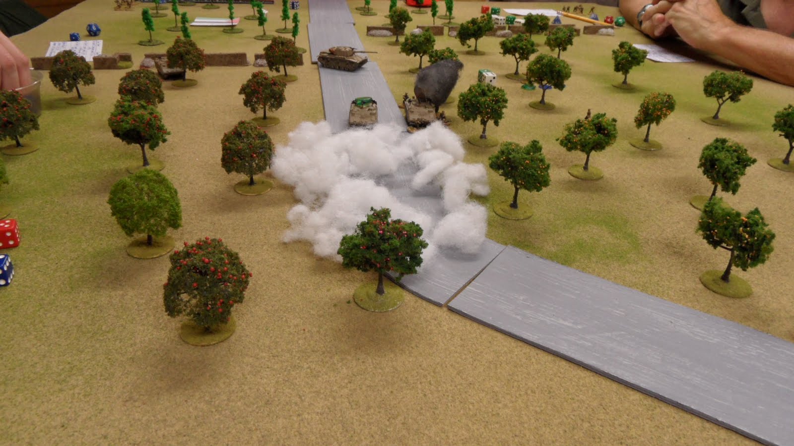 even the tank joined in the hammering of the no-longer hidden PLO