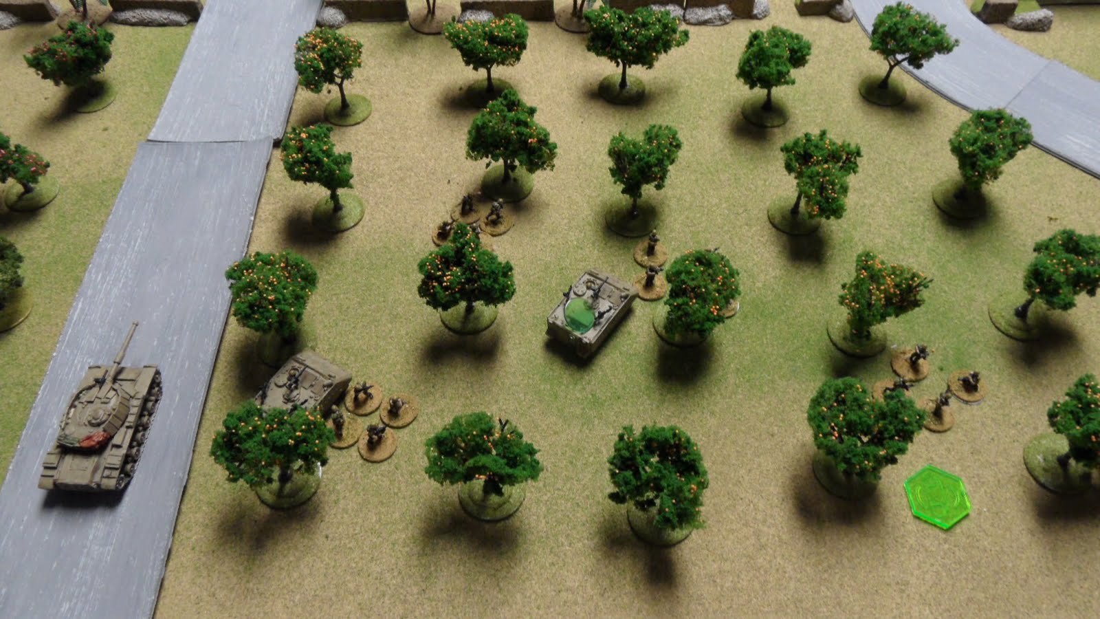 Moving through the orchard