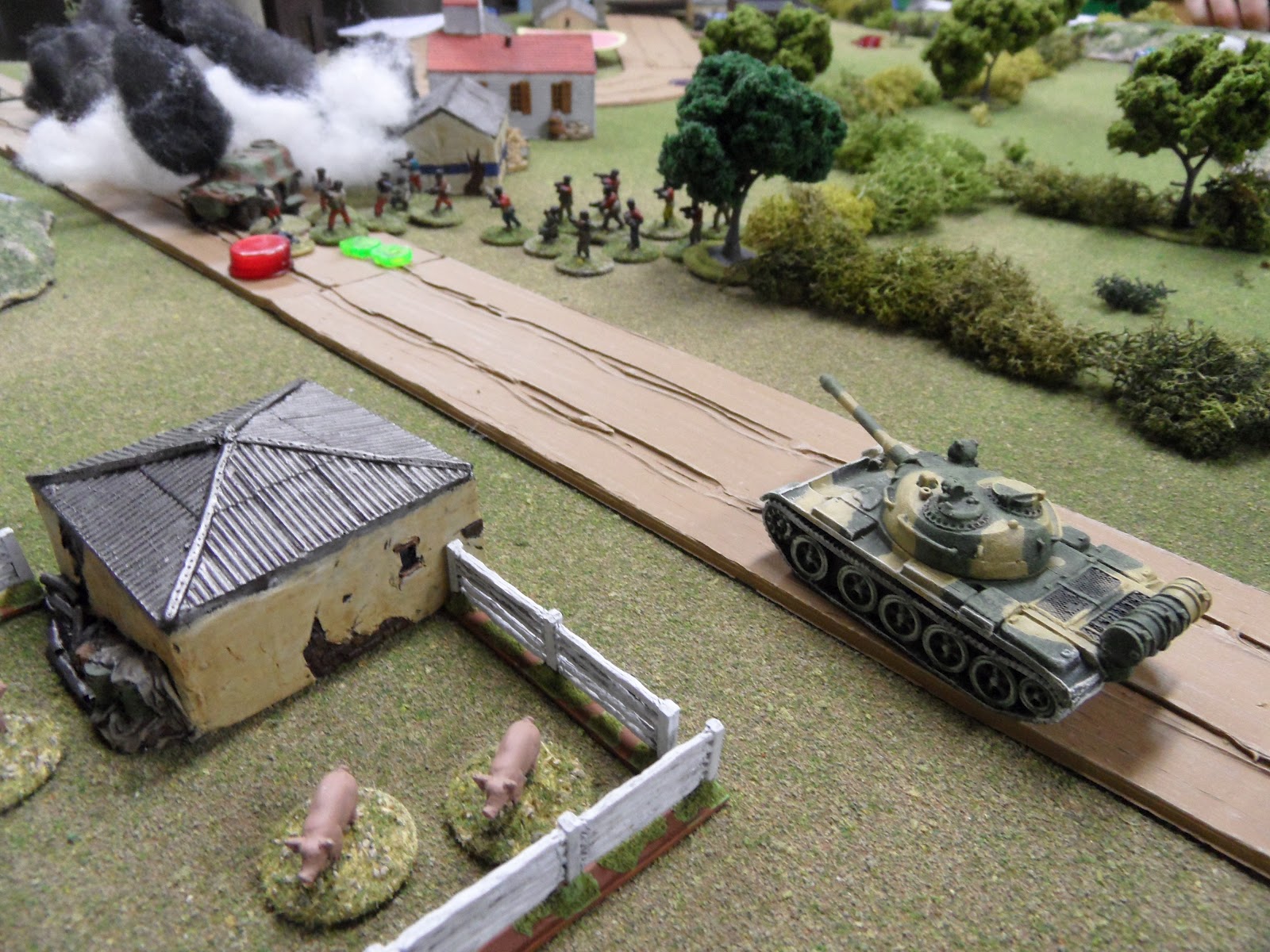  The Government T-55's card came up first and it lashed the rebels with fire. 