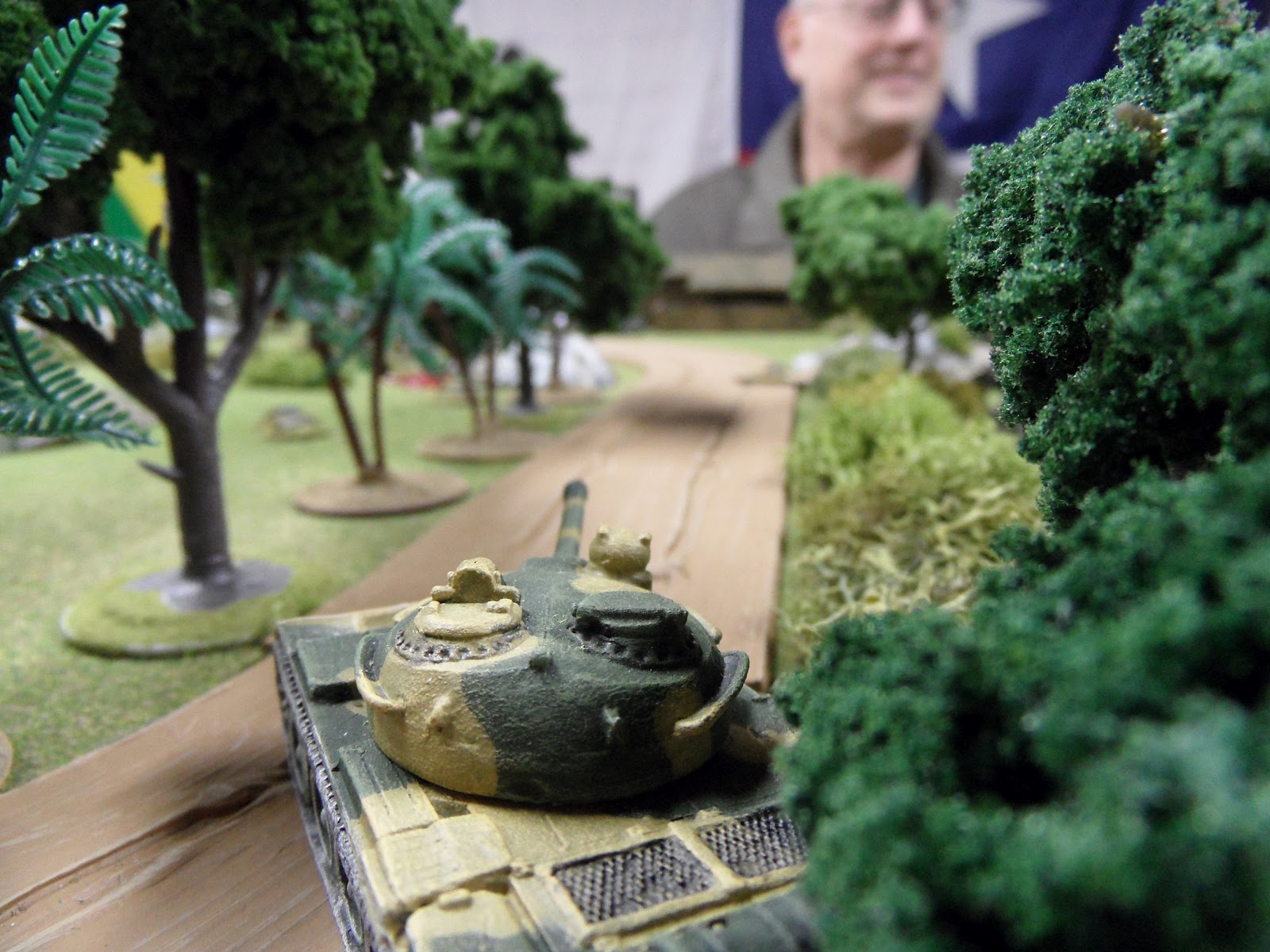  The T-55 spots the troublesome technical near the sawmill and takes a very difficult shot... 