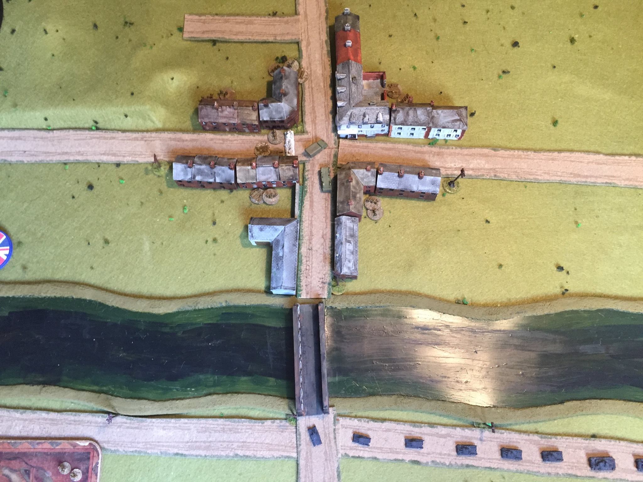 The 1st Panzer approach the cross roads