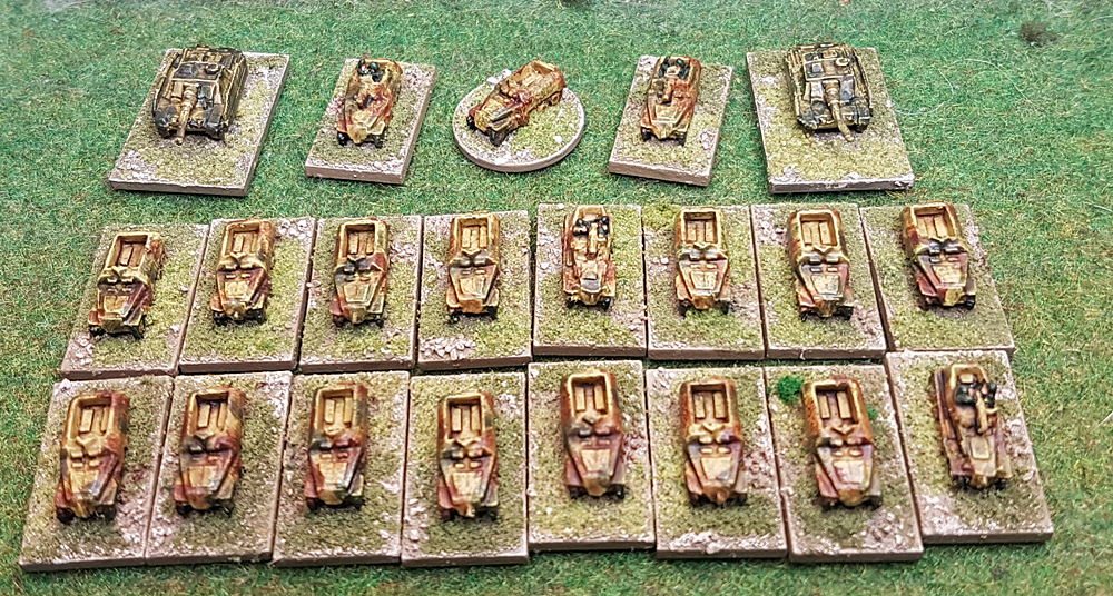 Continuing the descent: micro armour SdKfz's from Derek Hodge