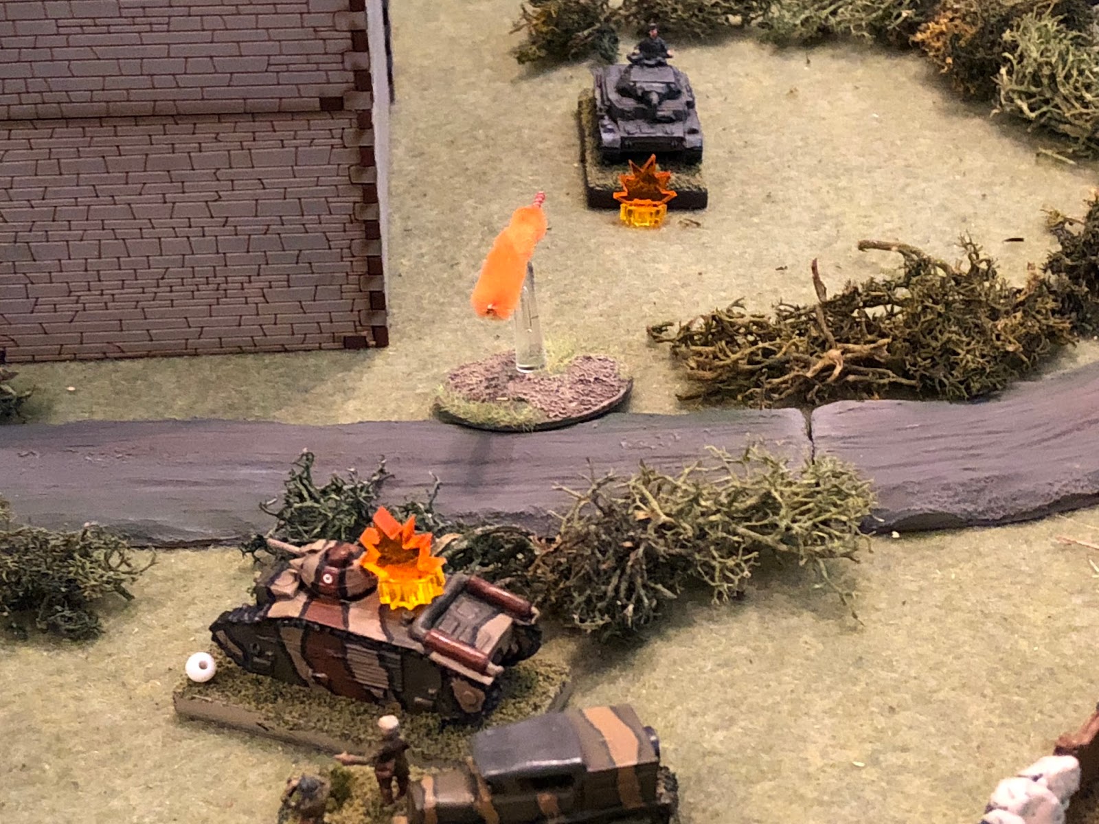  Sgt Guillaume ordered his gunner to return fire, and within seconds a 47mm round was slamming into SSgt Mangold's Pz IV... 