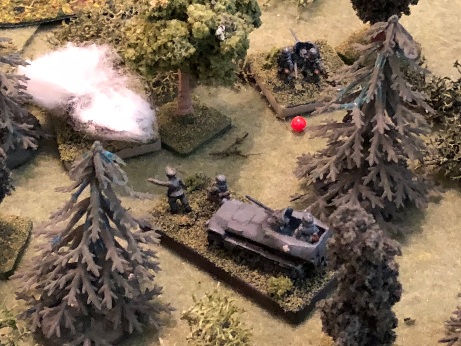  The Commander exults the anti-tank gunners to get back in the fight, and they rally 'up' to Pinned. 